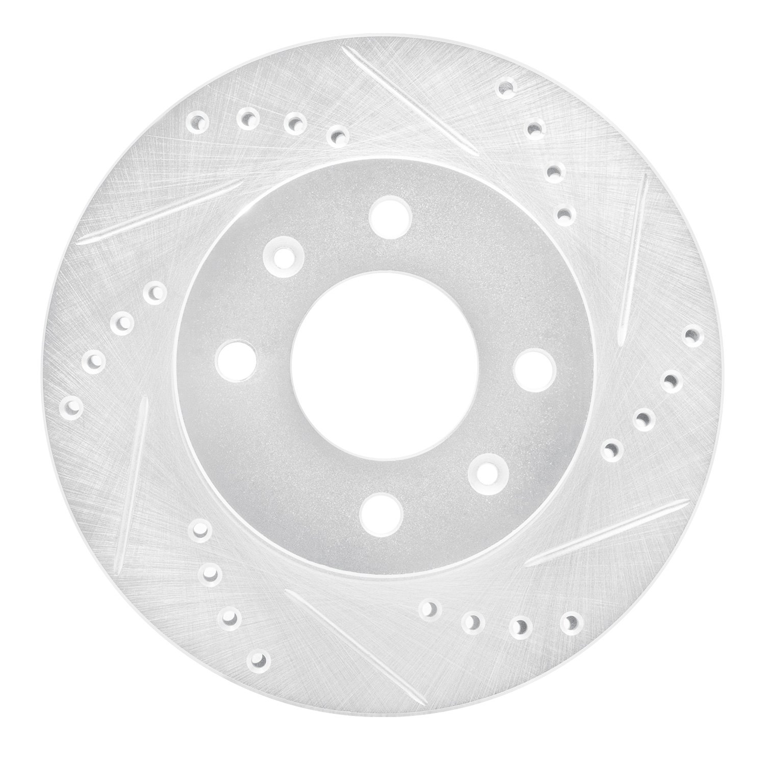 631-03018R Drilled/Slotted Brake Rotor [Silver], 2003-2006 Multiple Makes/Models, Position: Front Right