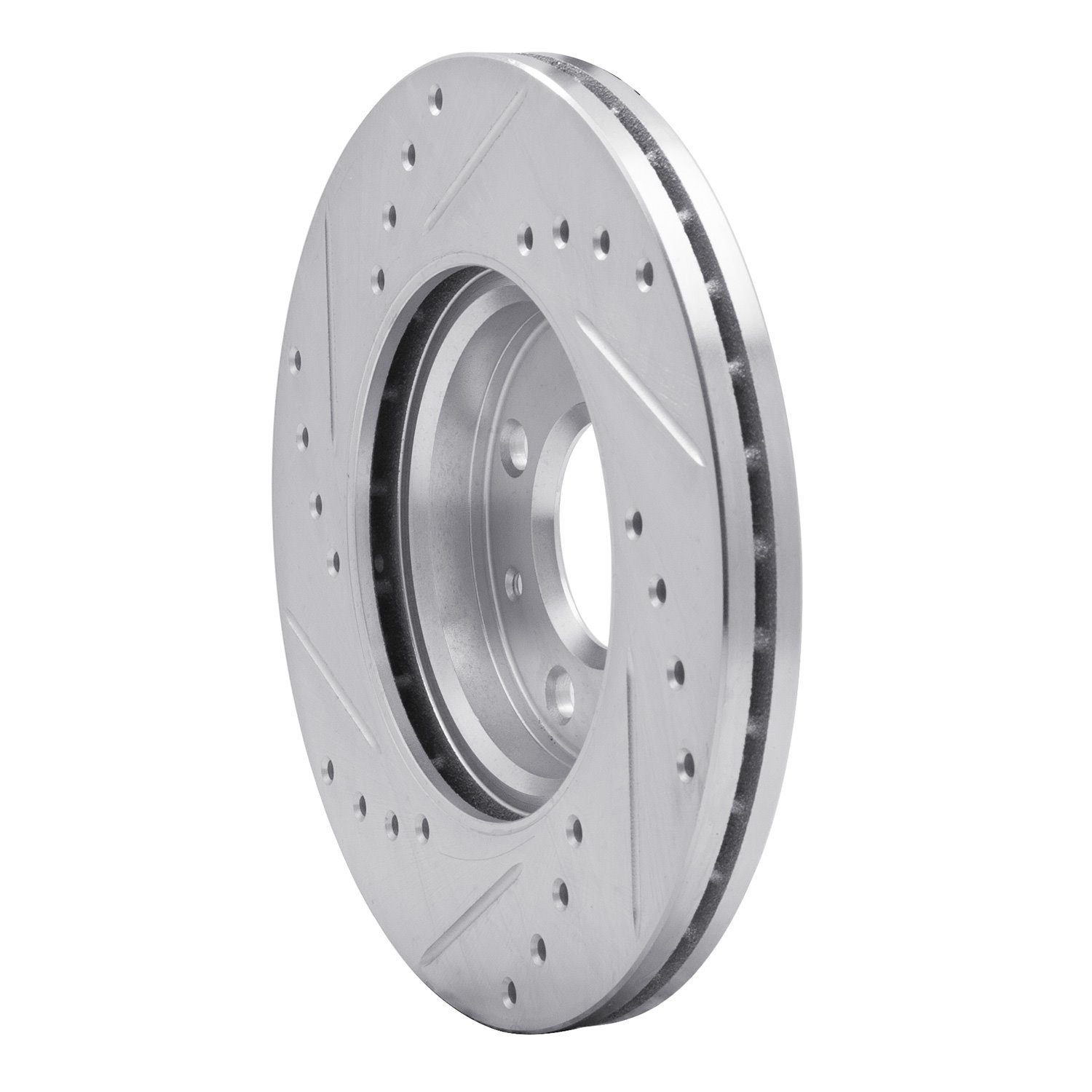 Drilled/Slotted Brake Rotor [Silver], 2012-2017 Multiple Makes/Models