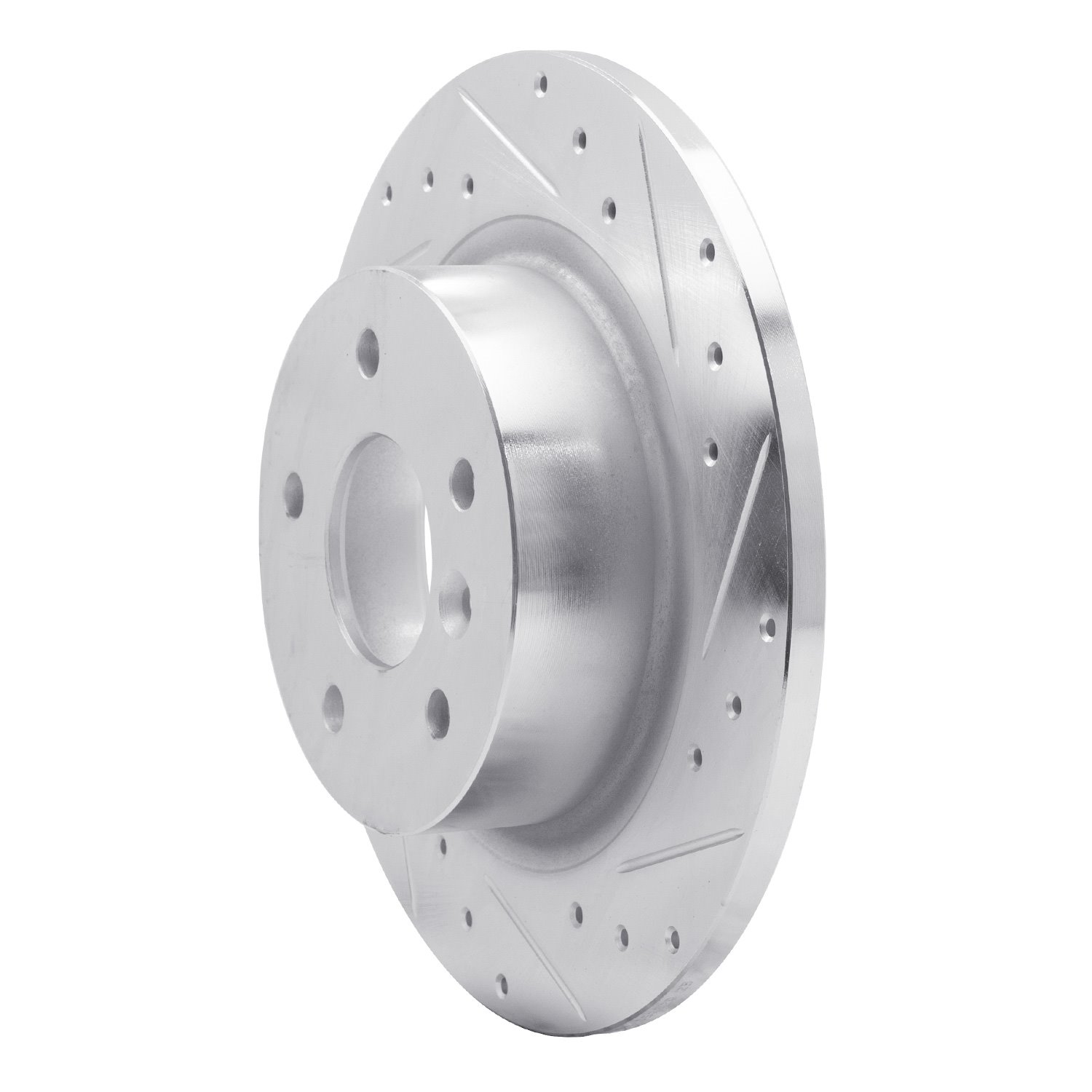 631-11004R Drilled/Slotted Brake Rotor [Silver], 1994-2004 Land Rover, Position: Rear Right