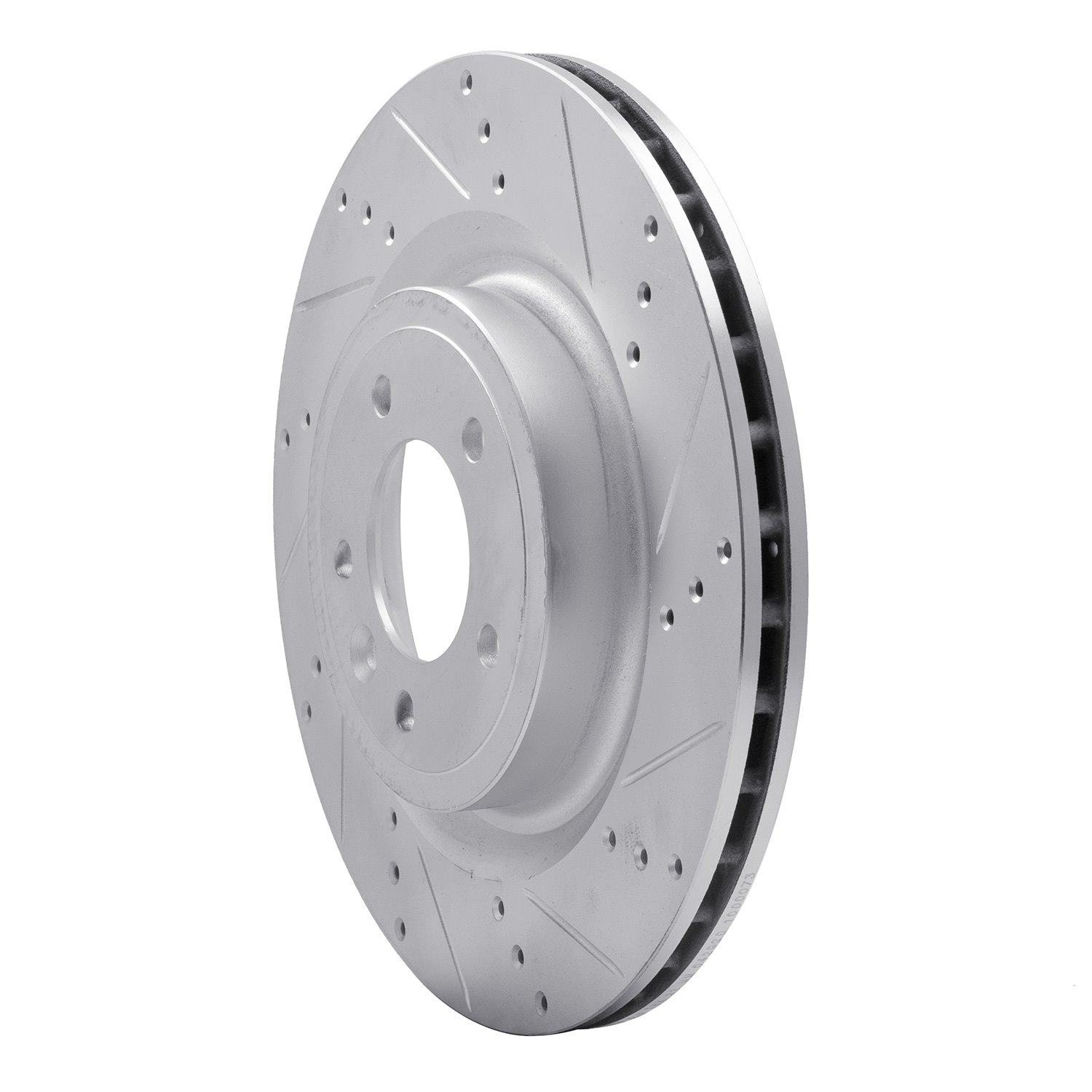 Drilled/Slotted Brake Rotor [Silver], Fits Select Land Rover