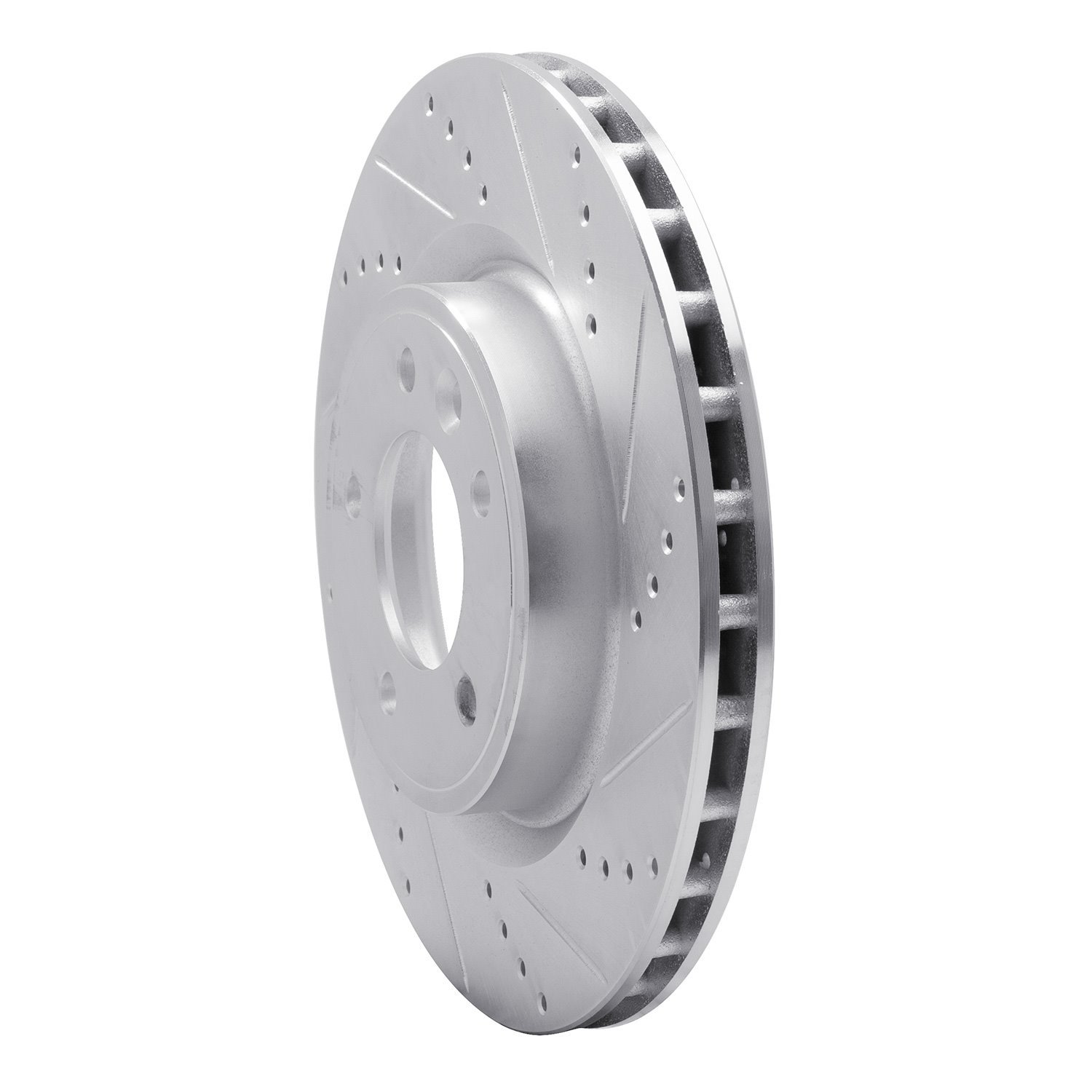 631-11031R Drilled/Slotted Brake Rotor [Silver], 2018-2020 Land Rover, Position: Rear Right
