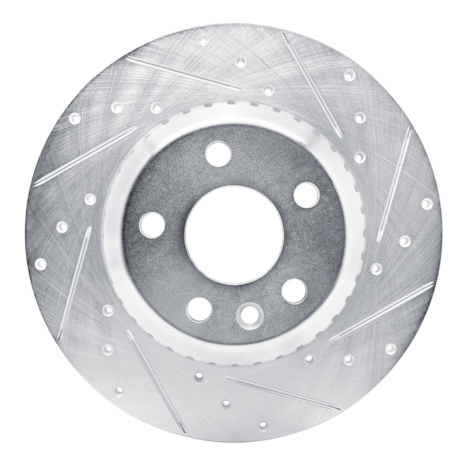 631-11034R Drilled/Slotted Brake Rotor [Silver], 2020-2020 Land Rover, Position: Rear Right