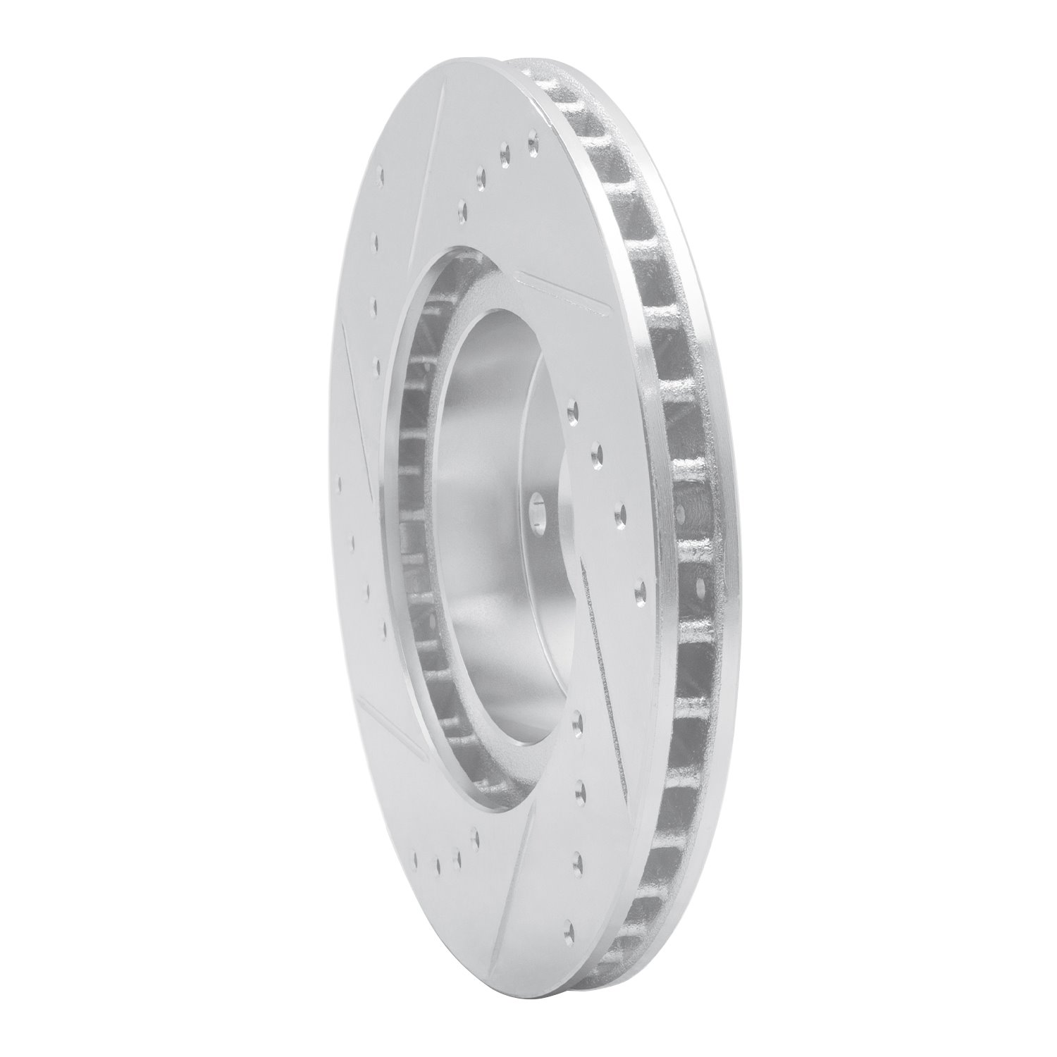 631-13039R Drilled/Slotted Brake Rotor [Silver], Fits Select Subaru, Position: Front Right