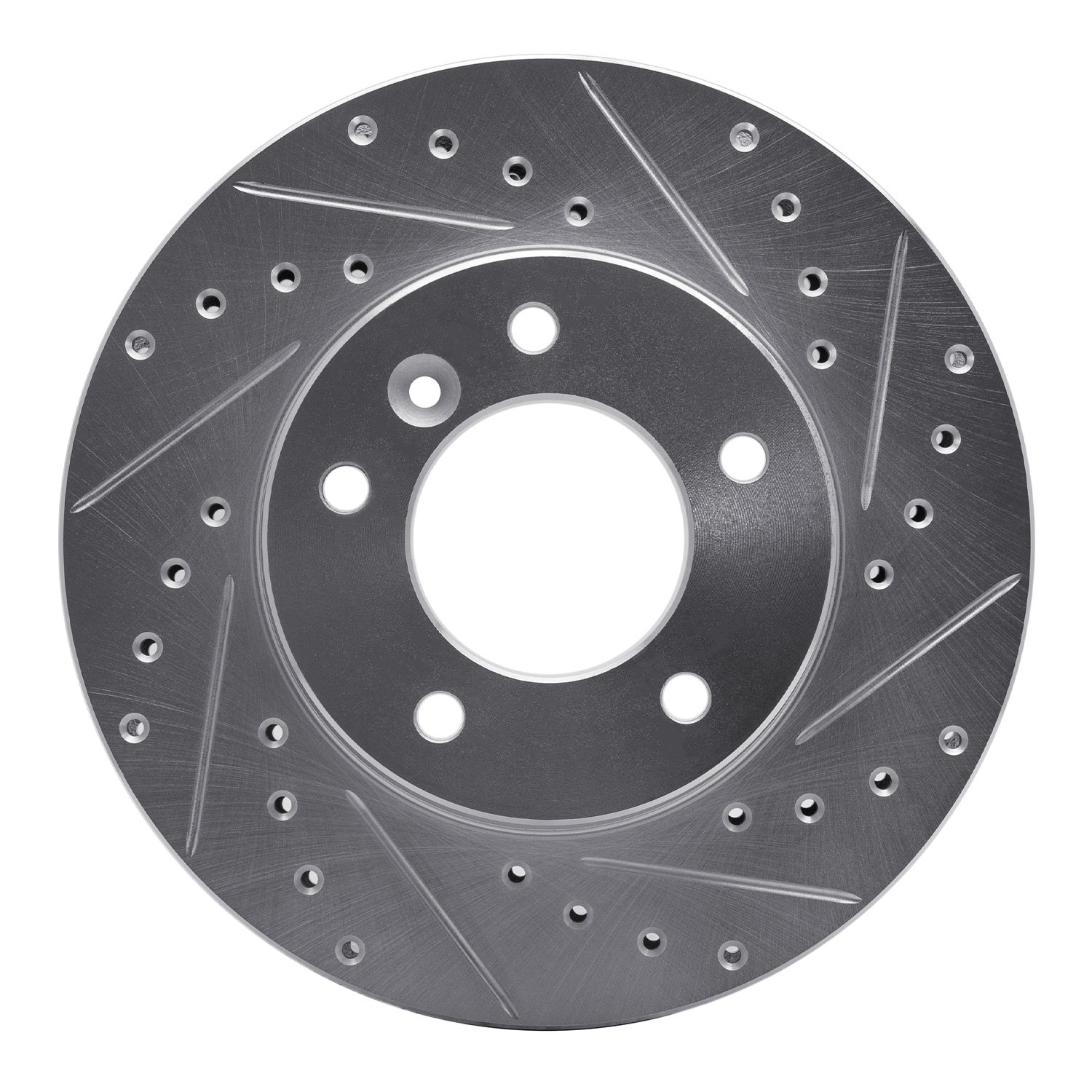 631-20006R Drilled/Slotted Brake Rotor [Silver], 1990-1997 Jaguar, Position: Front Right