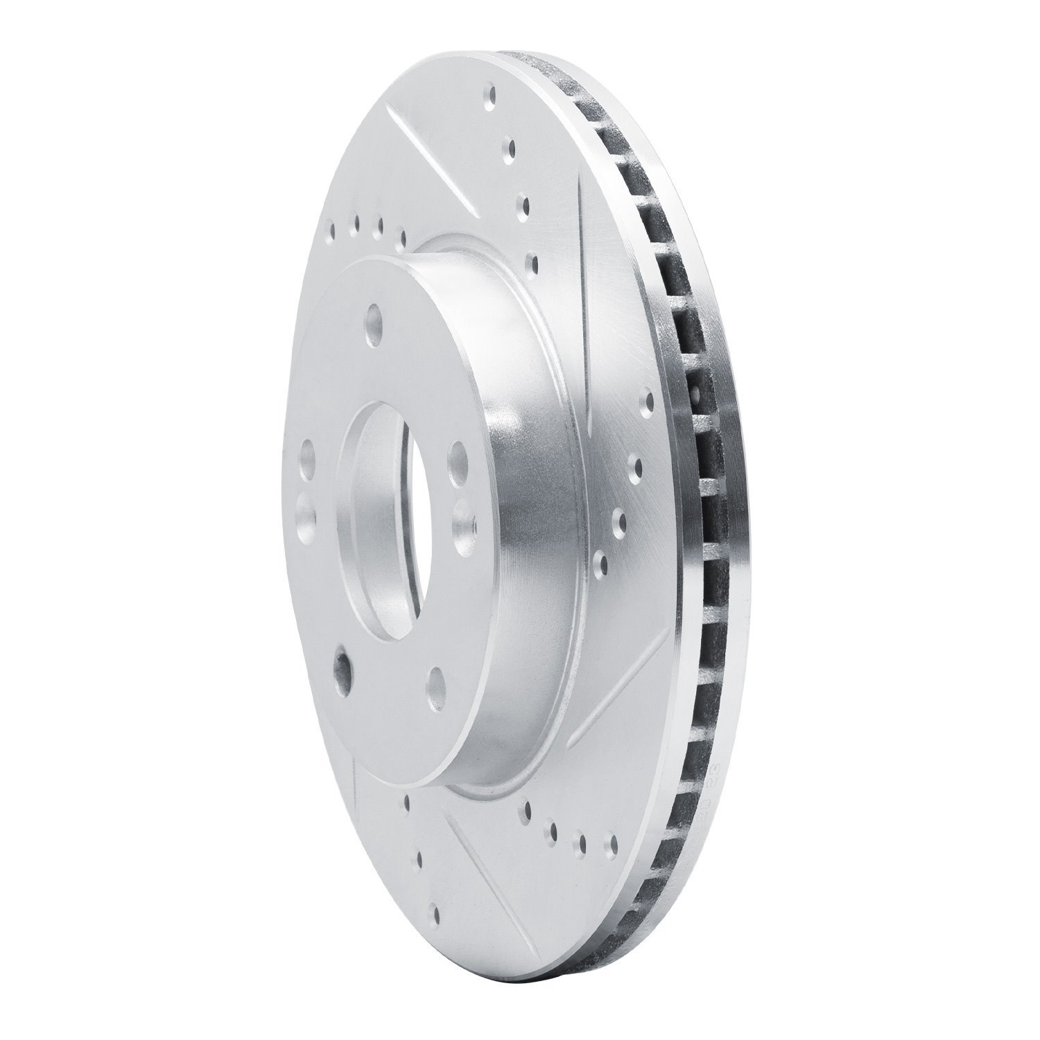 631-21012R Drilled/Slotted Brake Rotor [Silver], 2010-2011 Kia/Hyundai/Genesis, Position: Front Right