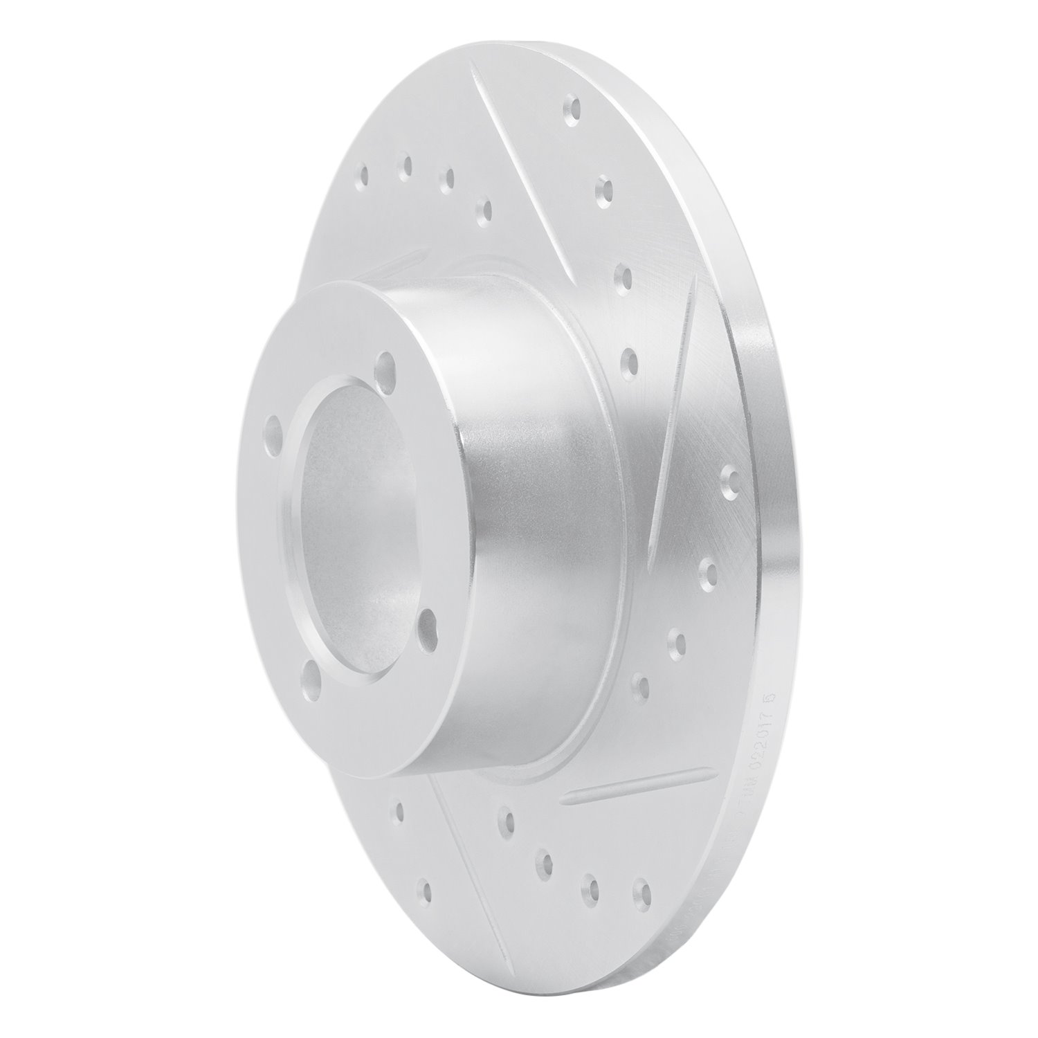 631-22001R Drilled/Slotted Brake Rotor [Silver], 1974-1979 Multiple Makes/Models, Position: Front Right