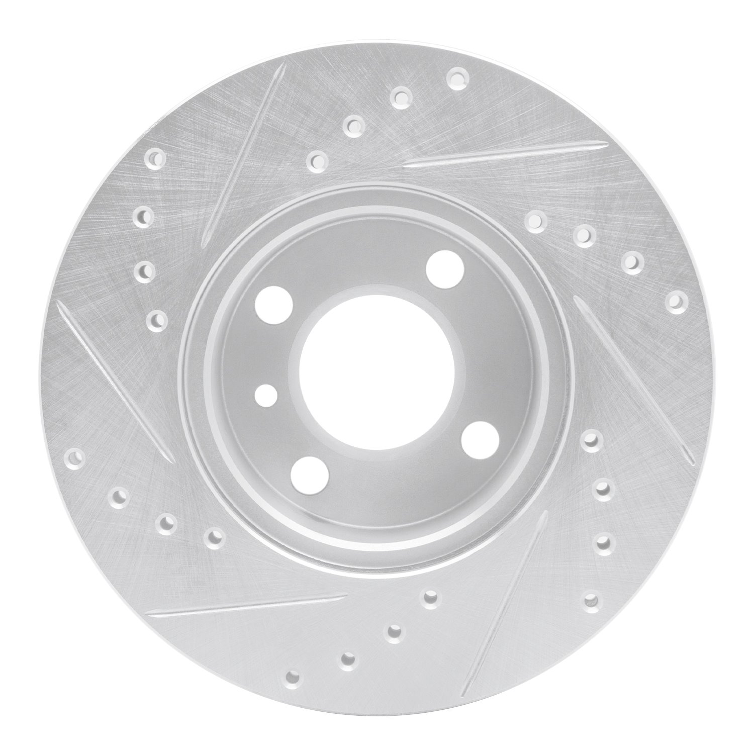 631-31005R Drilled/Slotted Brake Rotor [Silver], 1976-1977 BMW, Position: Front Right