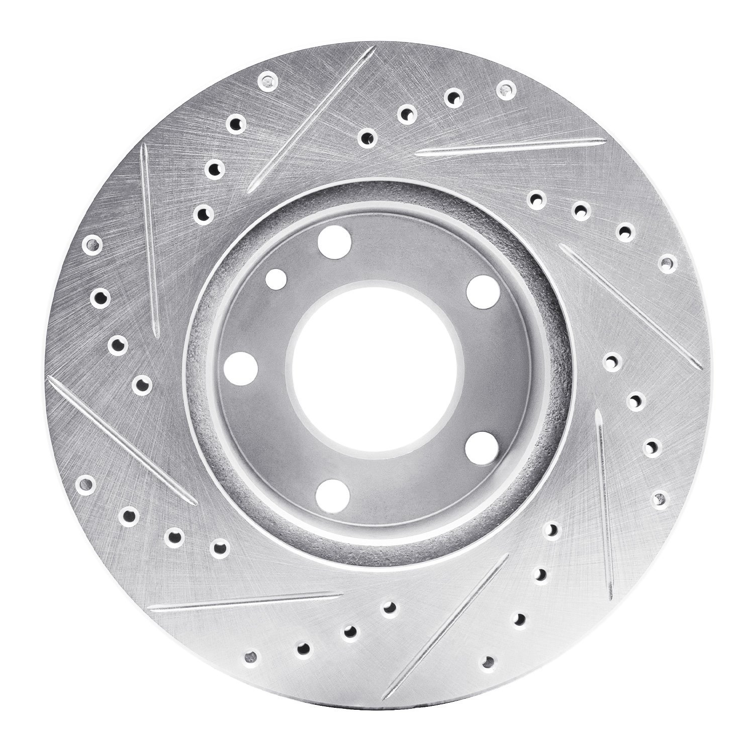 Drilled/Slotted Brake Rotor [Silver], 1976-1982 BMW