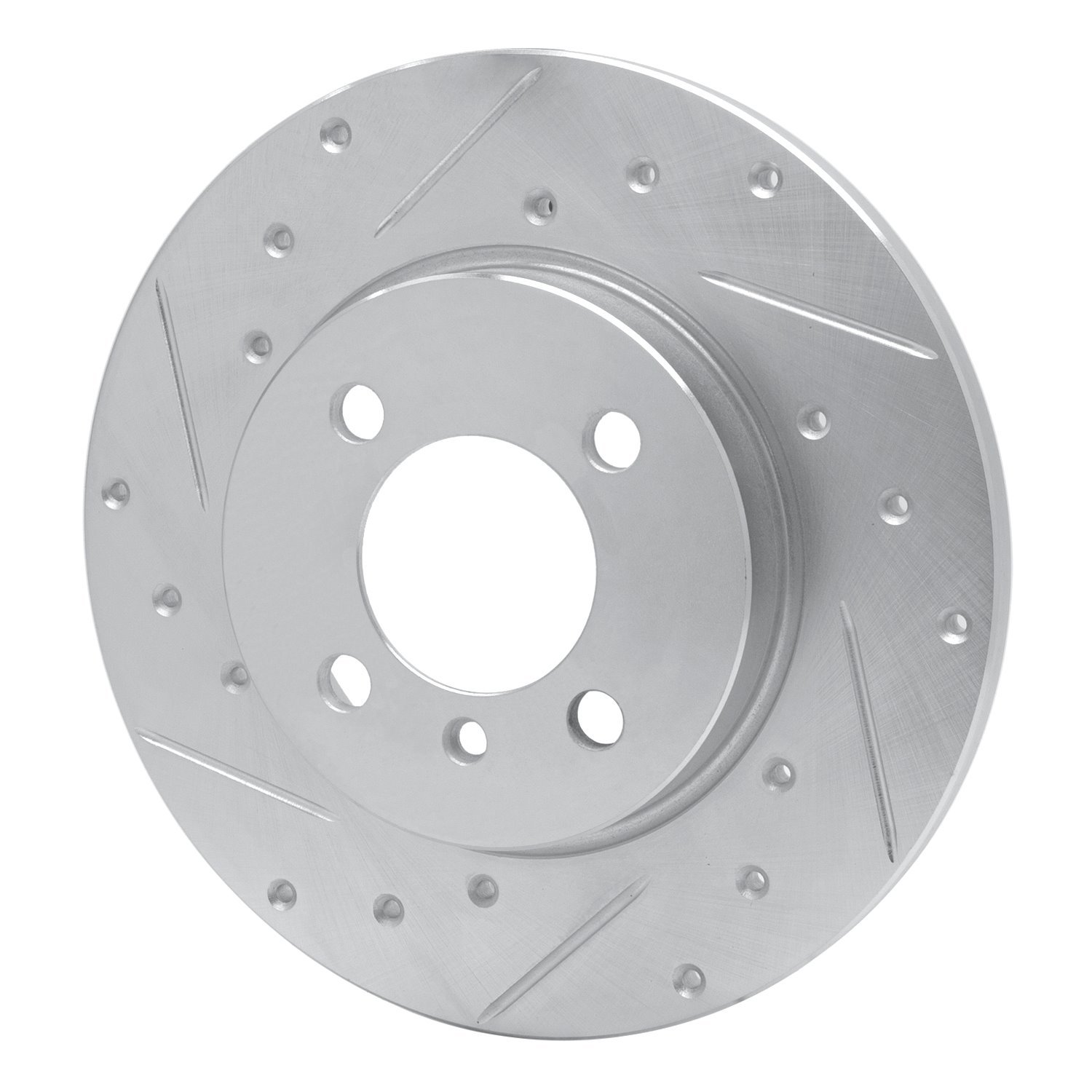 631-31009L Drilled/Slotted Brake Rotor [Silver], 1984-1985 BMW, Position: Front Left