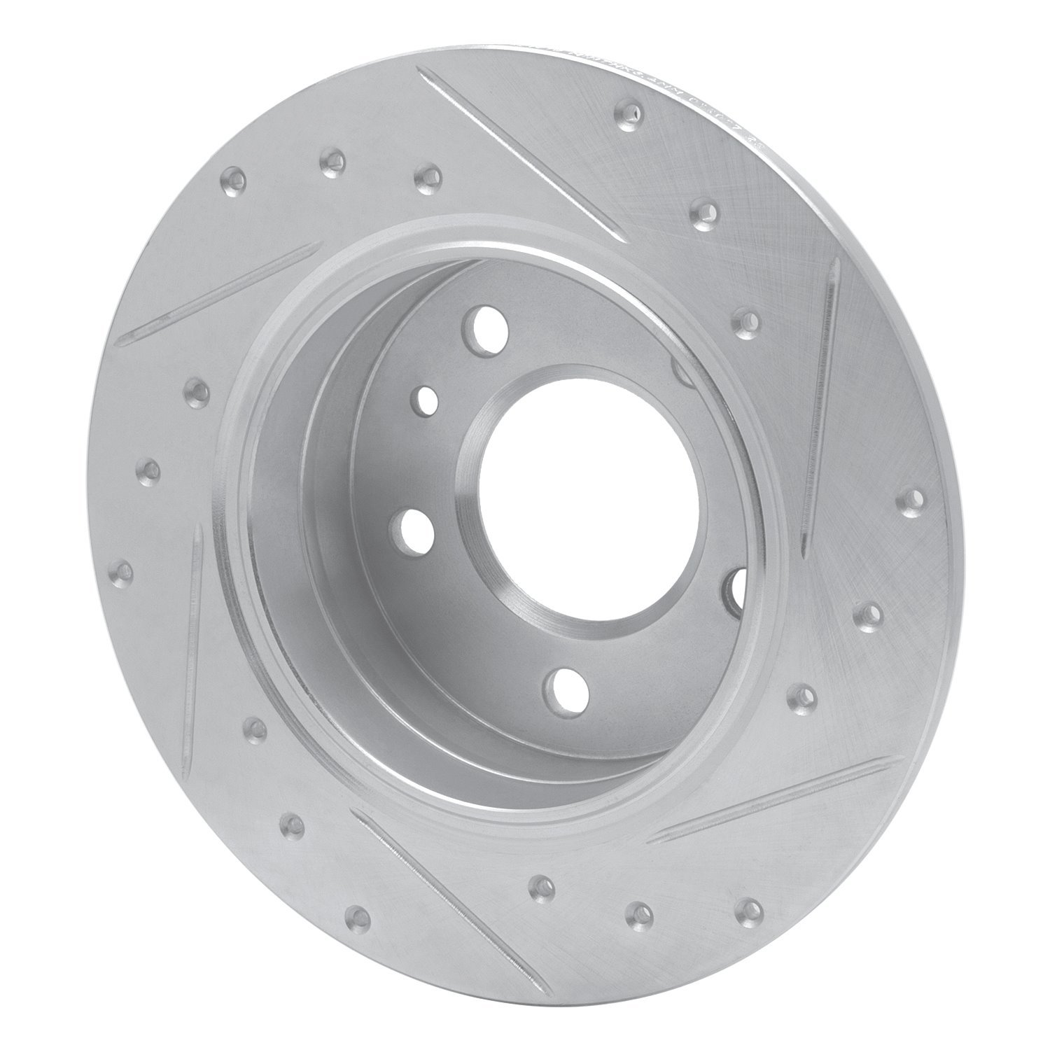 631-31010L Drilled/Slotted Brake Rotor [Silver], 1978-1981 BMW, Position: Rear Left