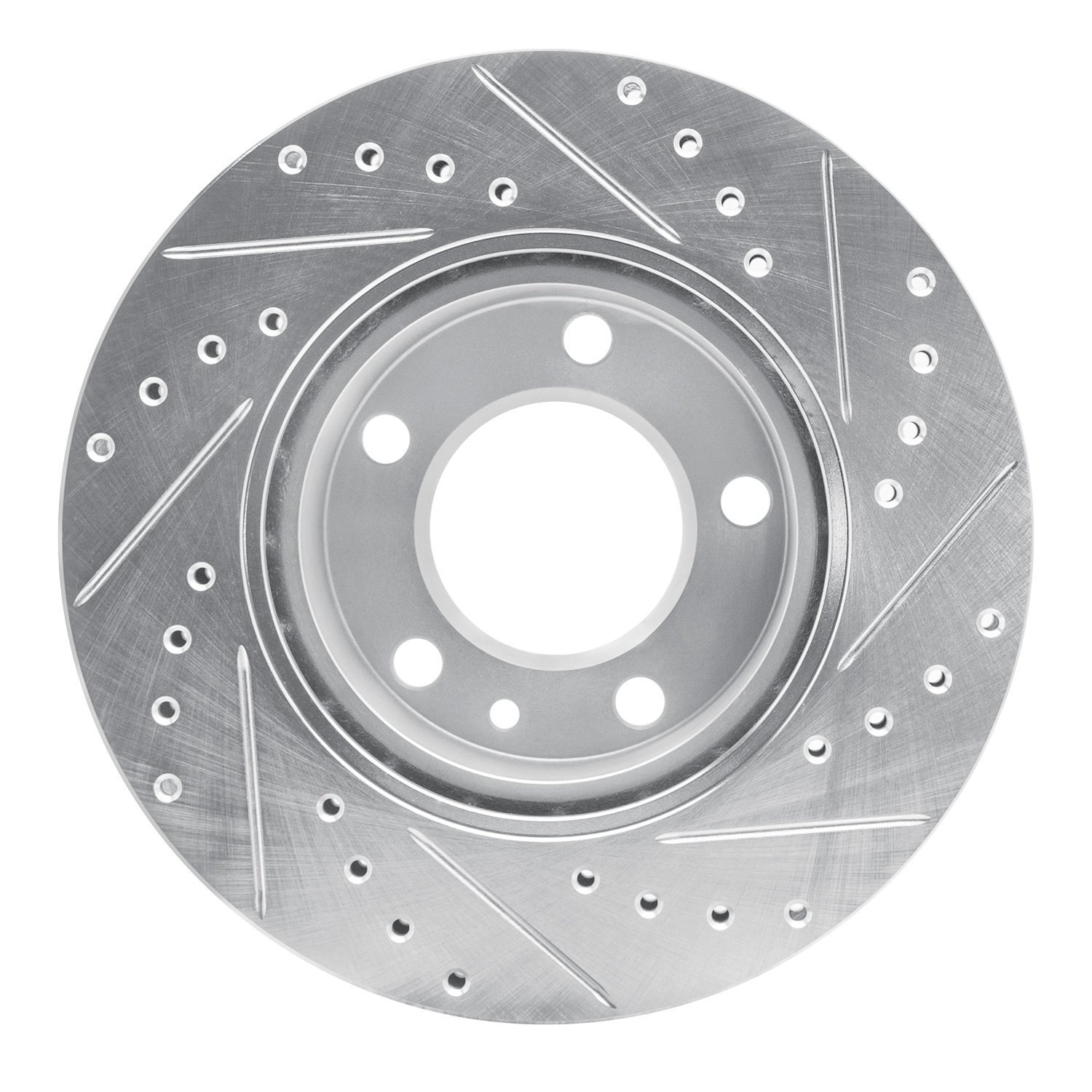 631-31012L Drilled/Slotted Brake Rotor [Silver], 1982-1989 BMW, Position: Front Left