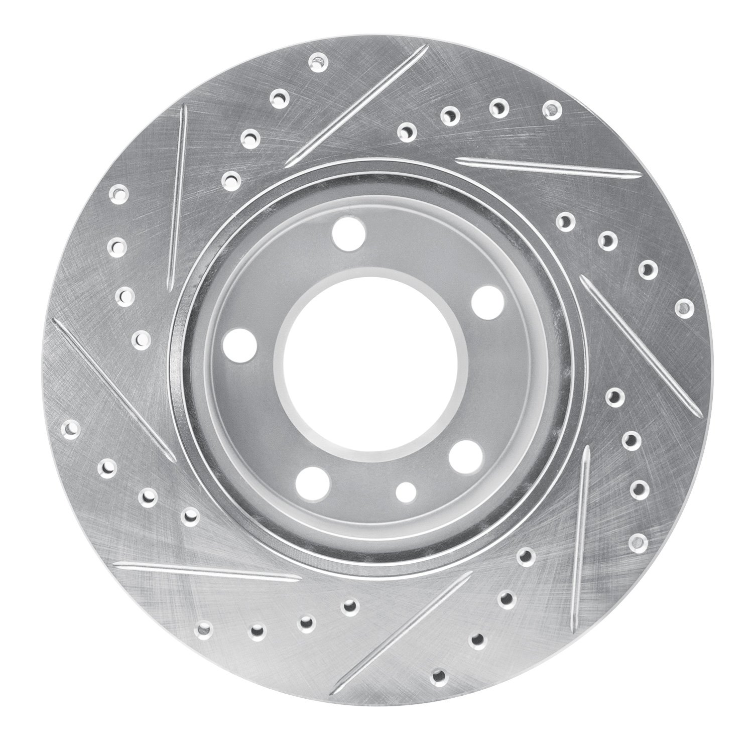 631-31012R Drilled/Slotted Brake Rotor [Silver], 1982-1989 BMW, Position: Front Right