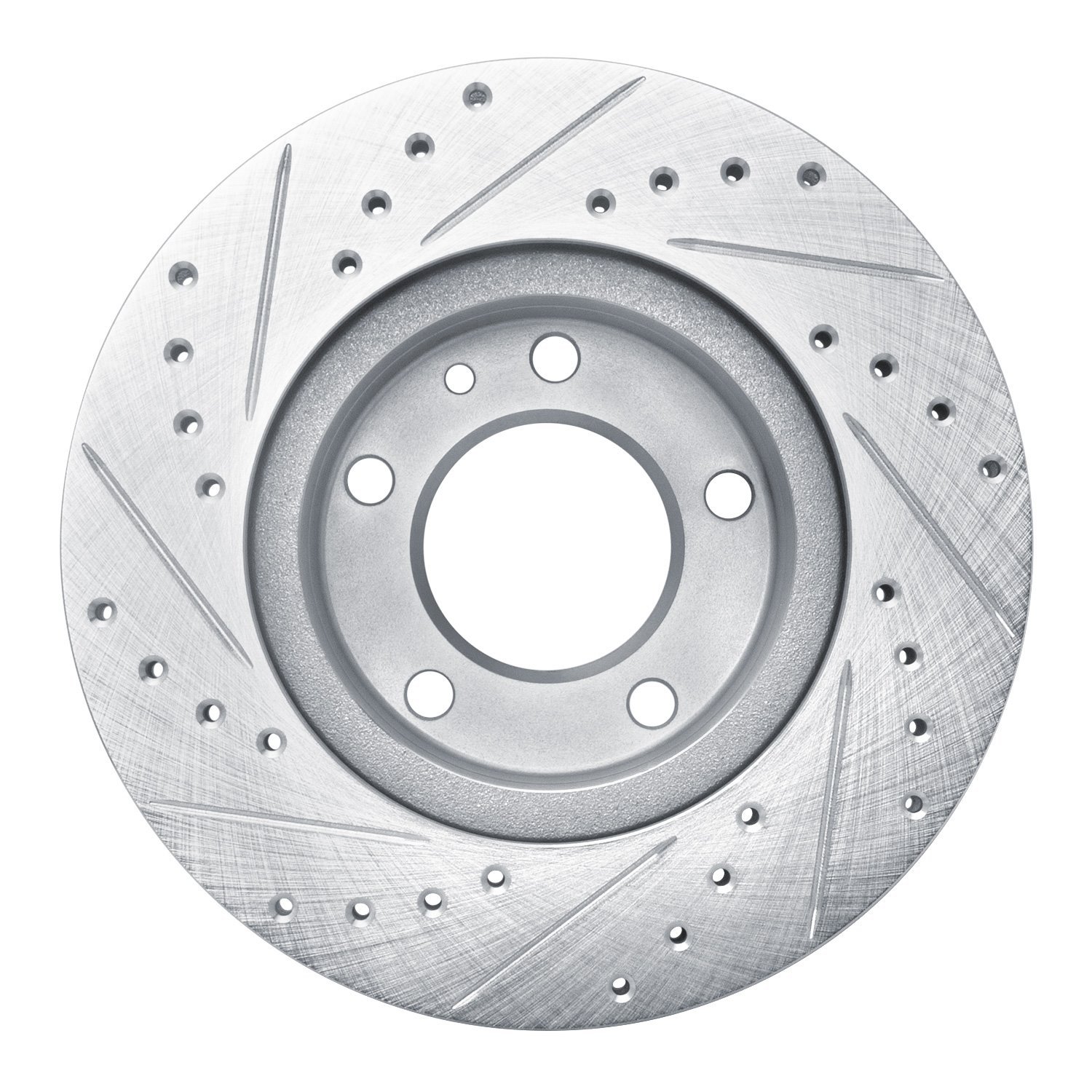 631-31014R Drilled/Slotted Brake Rotor [Silver], 1982-1988 BMW, Position: Front Right