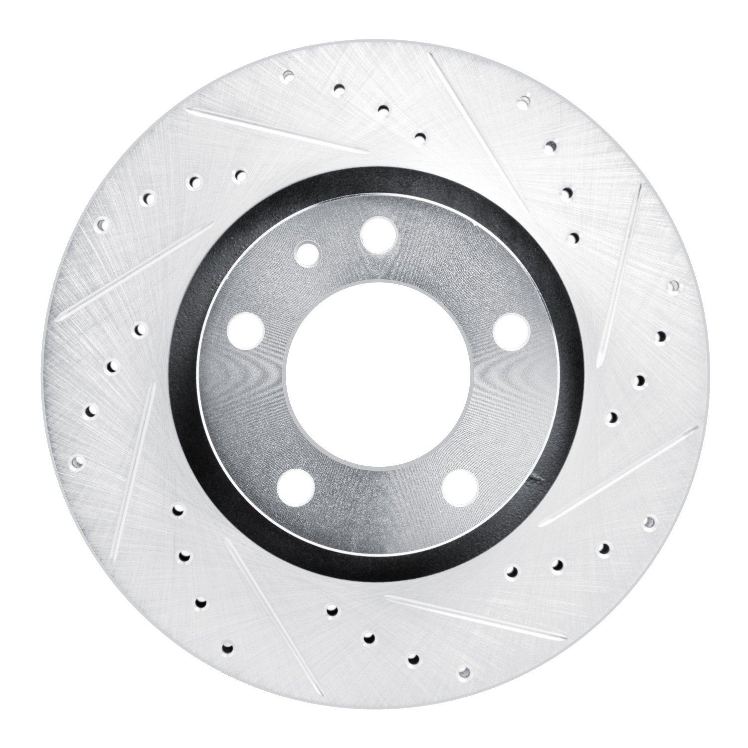 631-31019R Drilled/Slotted Brake Rotor [Silver], 1987-1988 BMW, Position: Front Right
