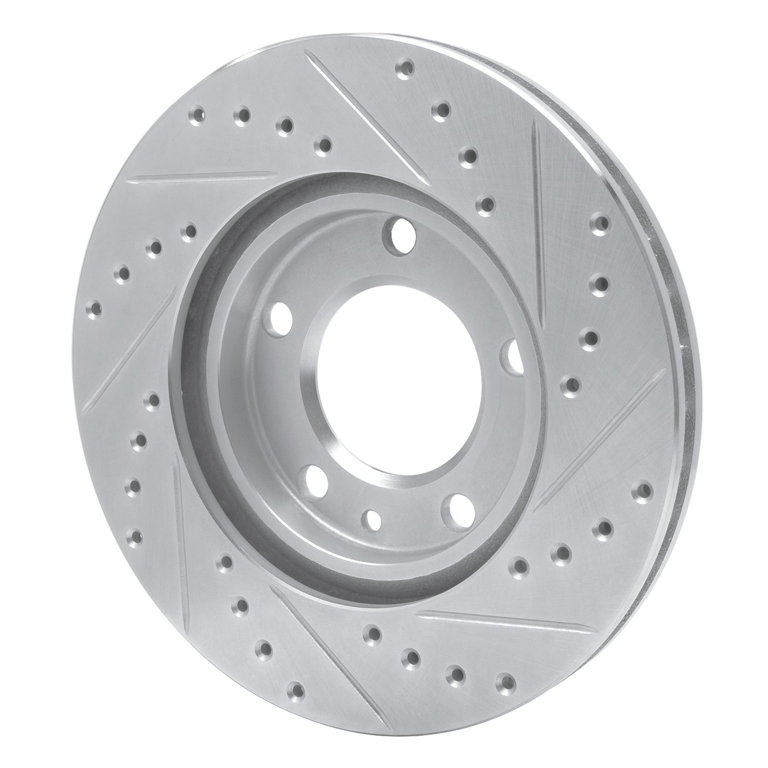 Drilled/Slotted Brake Rotor [Silver], 1988-1991 BMW