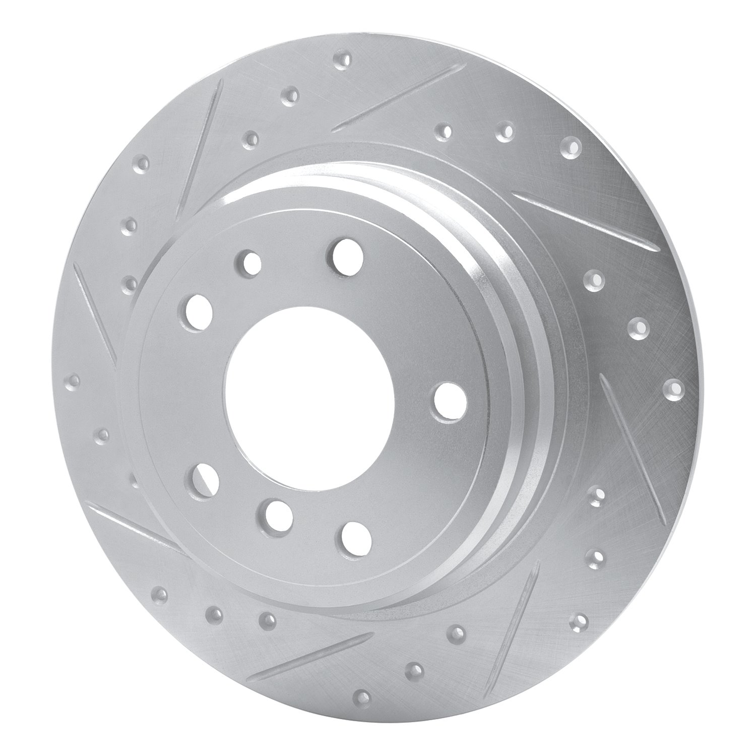 Drilled/Slotted Brake Rotor [Silver], 1989-1995 BMW