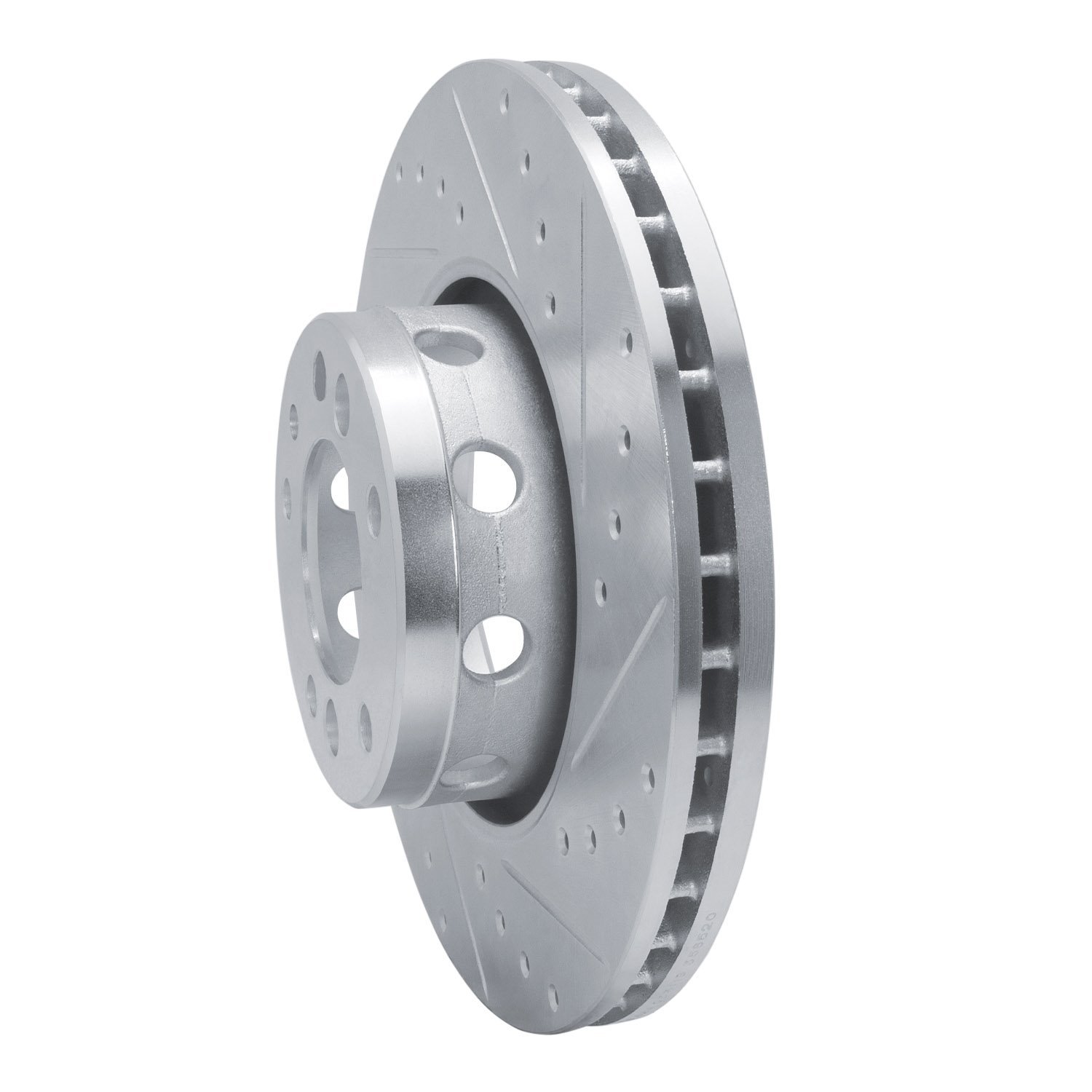 631-31031R Drilled/Slotted Brake Rotor [Silver], 1991-1993 BMW, Position: Front Right