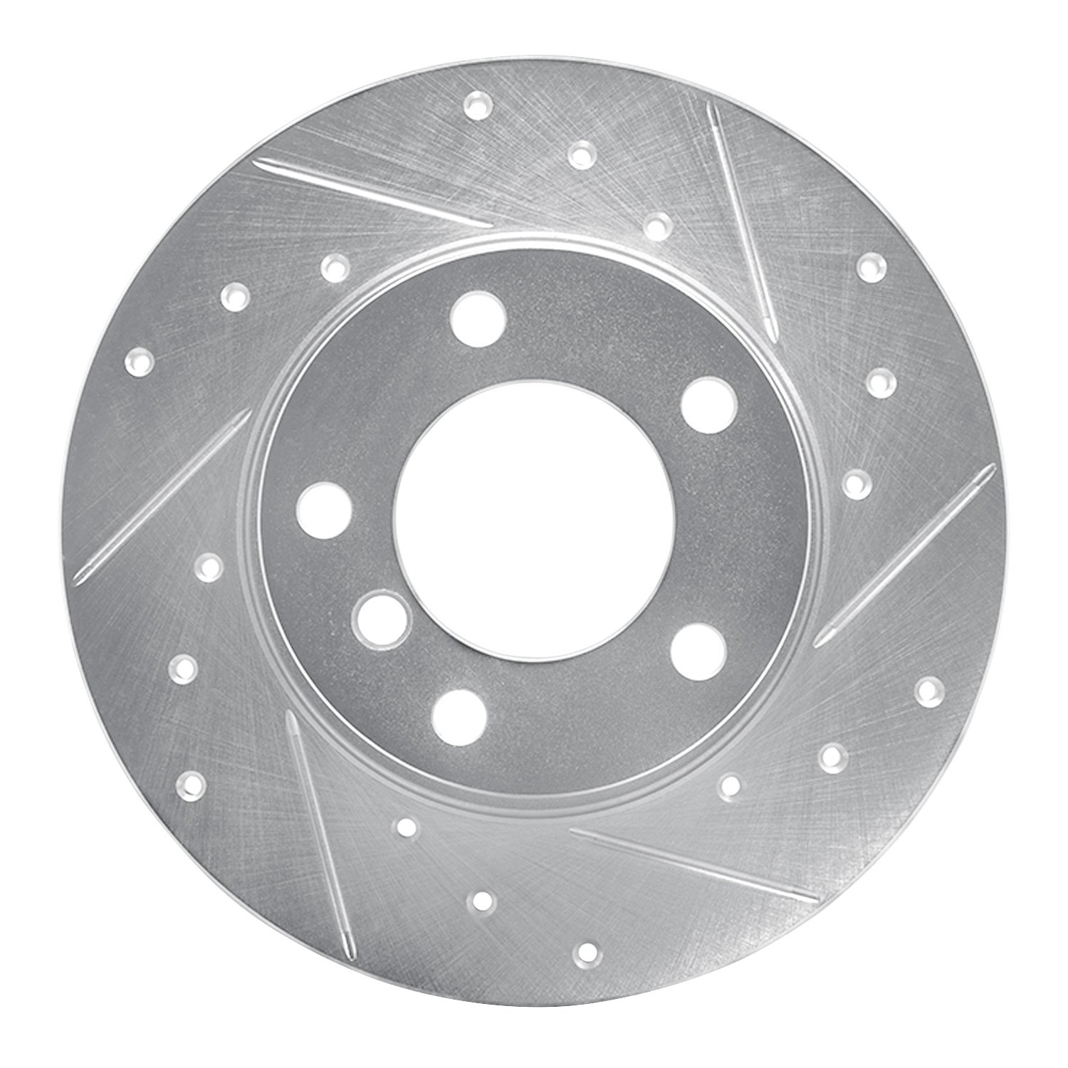 631-31038R Drilled/Slotted Brake Rotor [Silver], 1995-1998 BMW, Position: Front Right