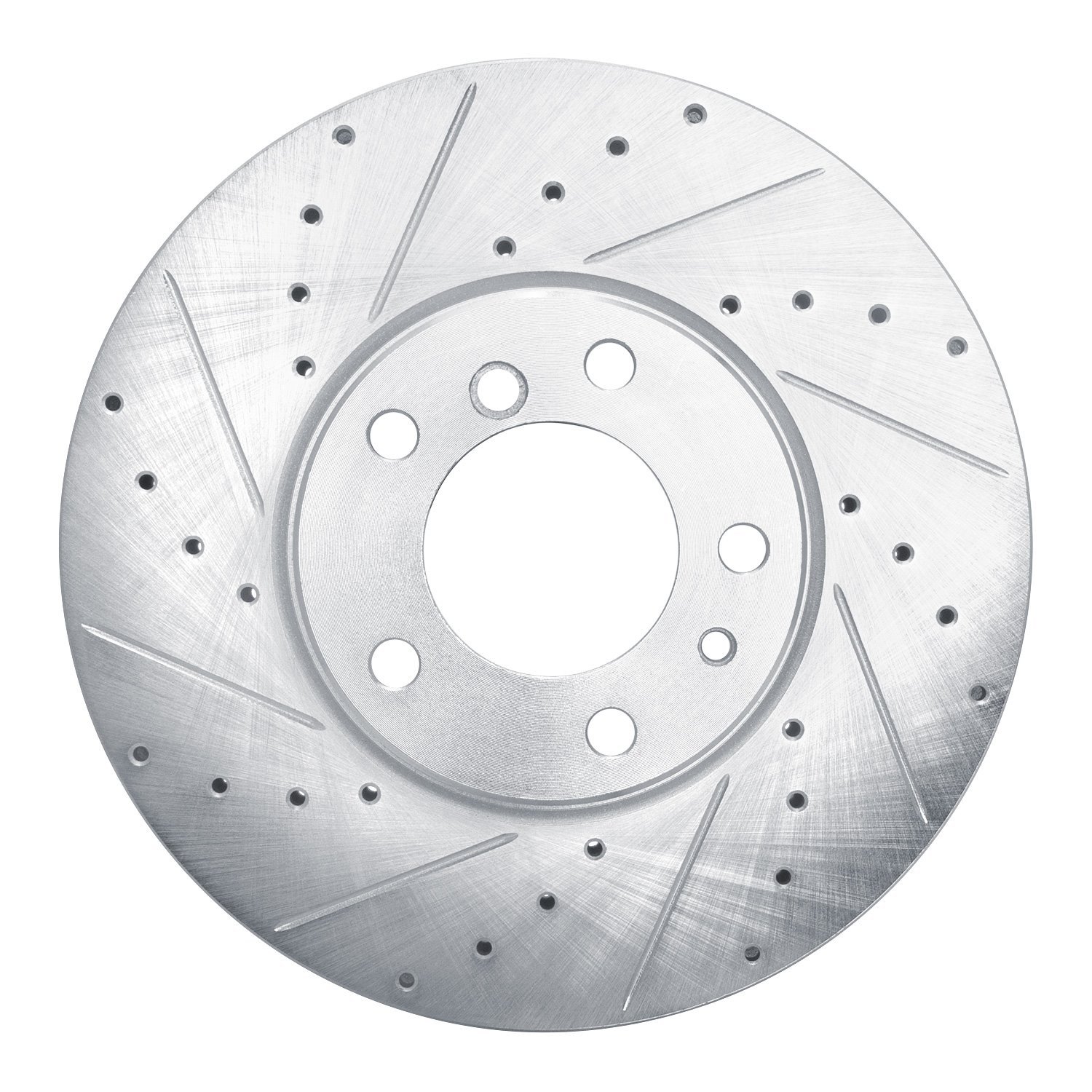 Drilled/Slotted Brake Rotor [Silver], 2000-2003 BMW