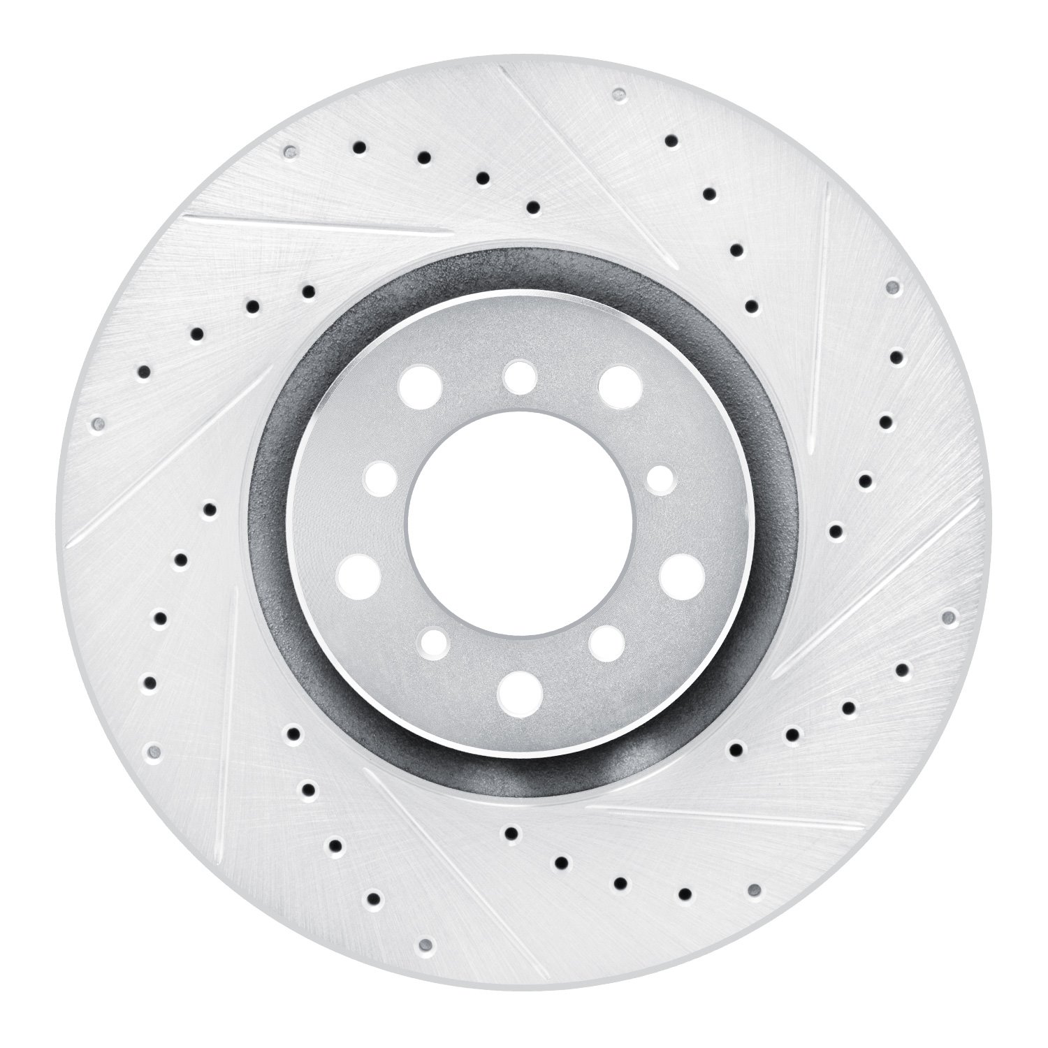 631-31056D Drilled/Slotted Brake Rotor [Silver], 2000-2003 BMW, Position: Left Front