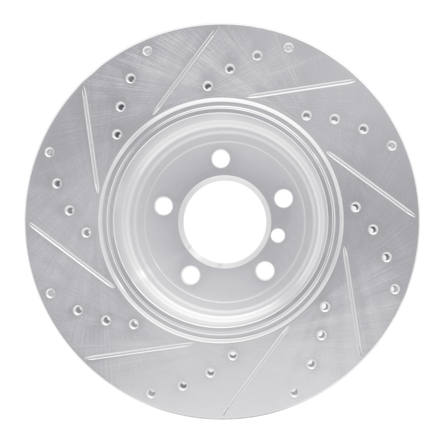 Drilled/Slotted Brake Rotor [Silver], 2005-2008 BMW