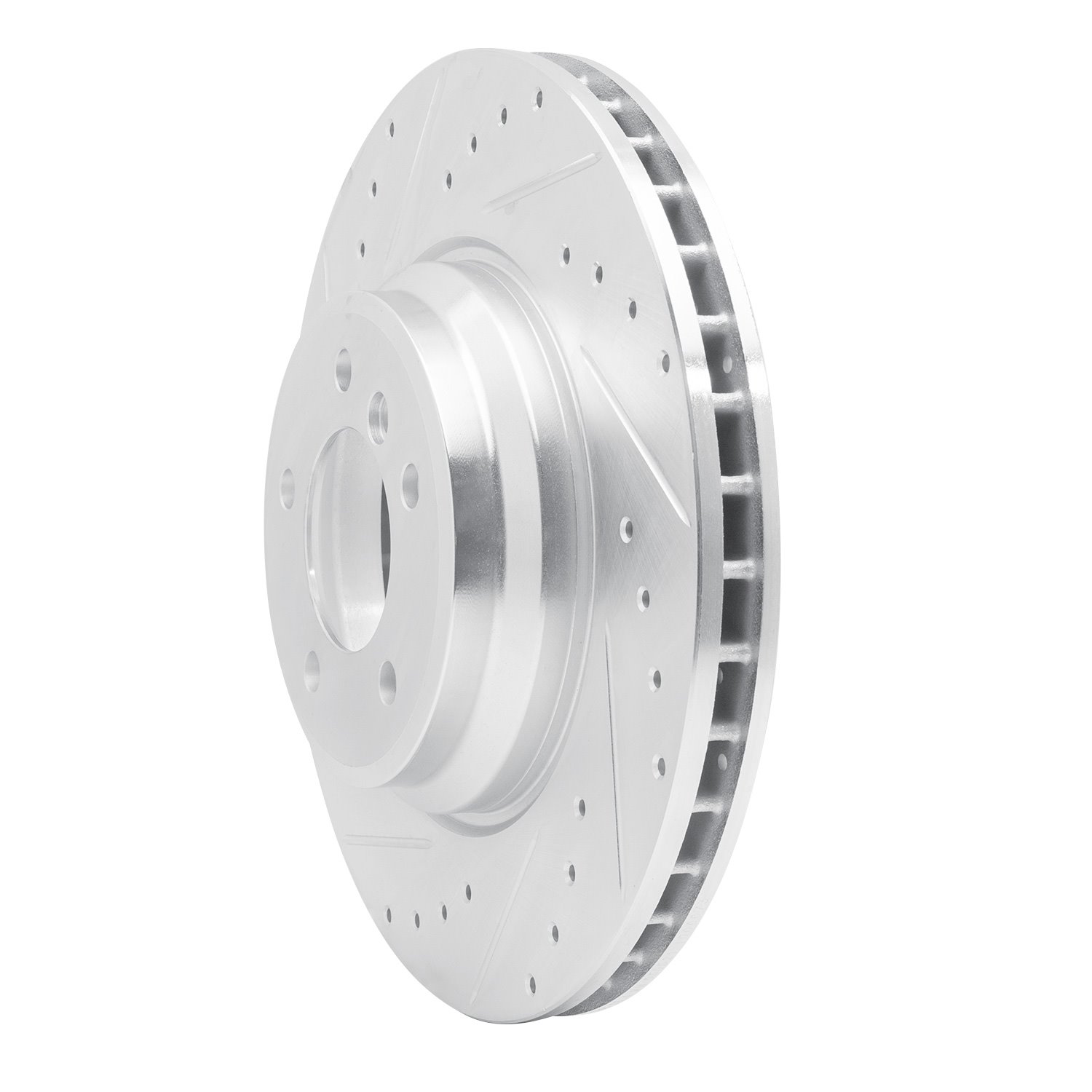 Drilled/Slotted Brake Rotor [Silver], 2007-2015 BMW