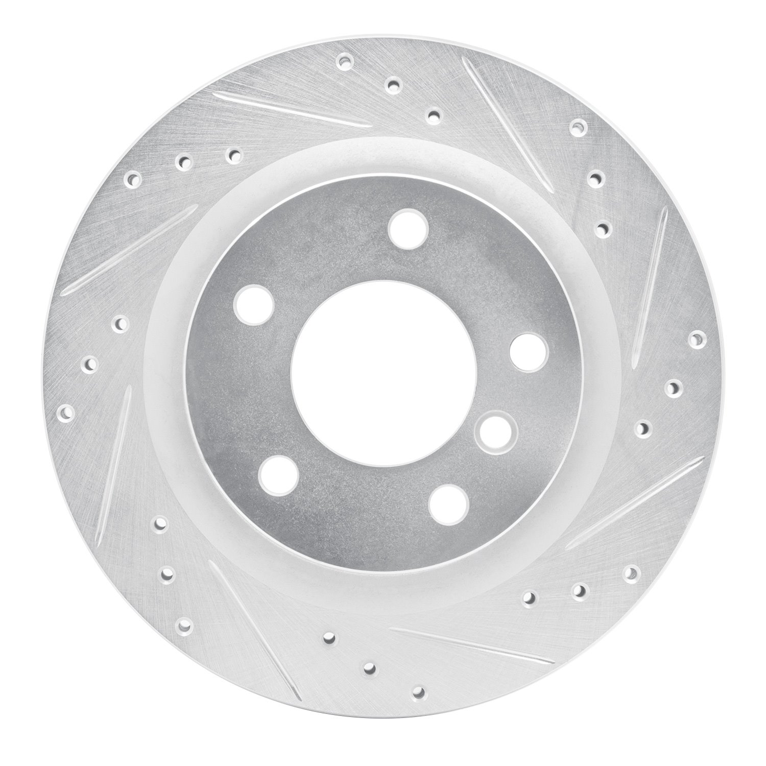 631-31088R Drilled/Slotted Brake Rotor [Silver], 2008-2013 BMW, Position: Rear Right