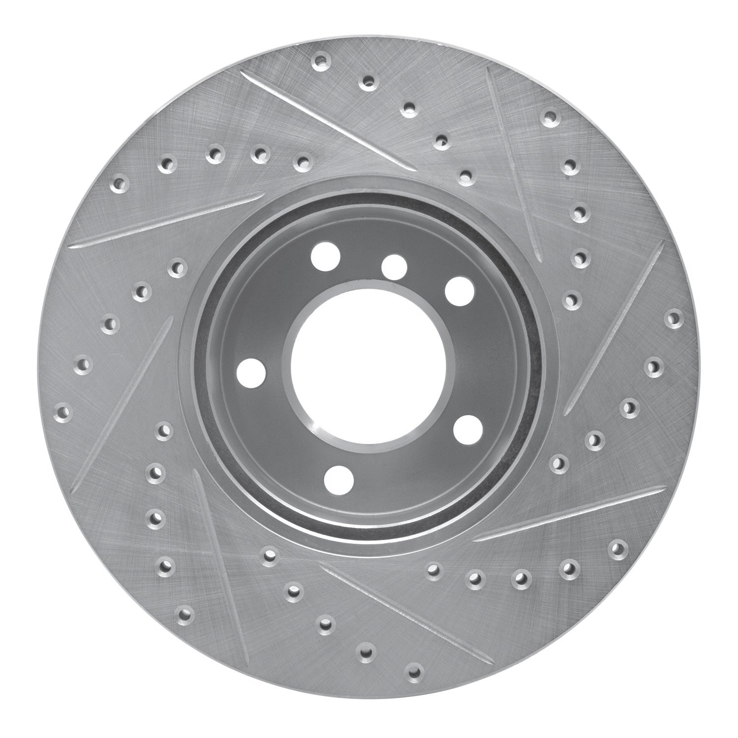 Drilled/Slotted Brake Rotor [Silver], 2007-2021 BMW