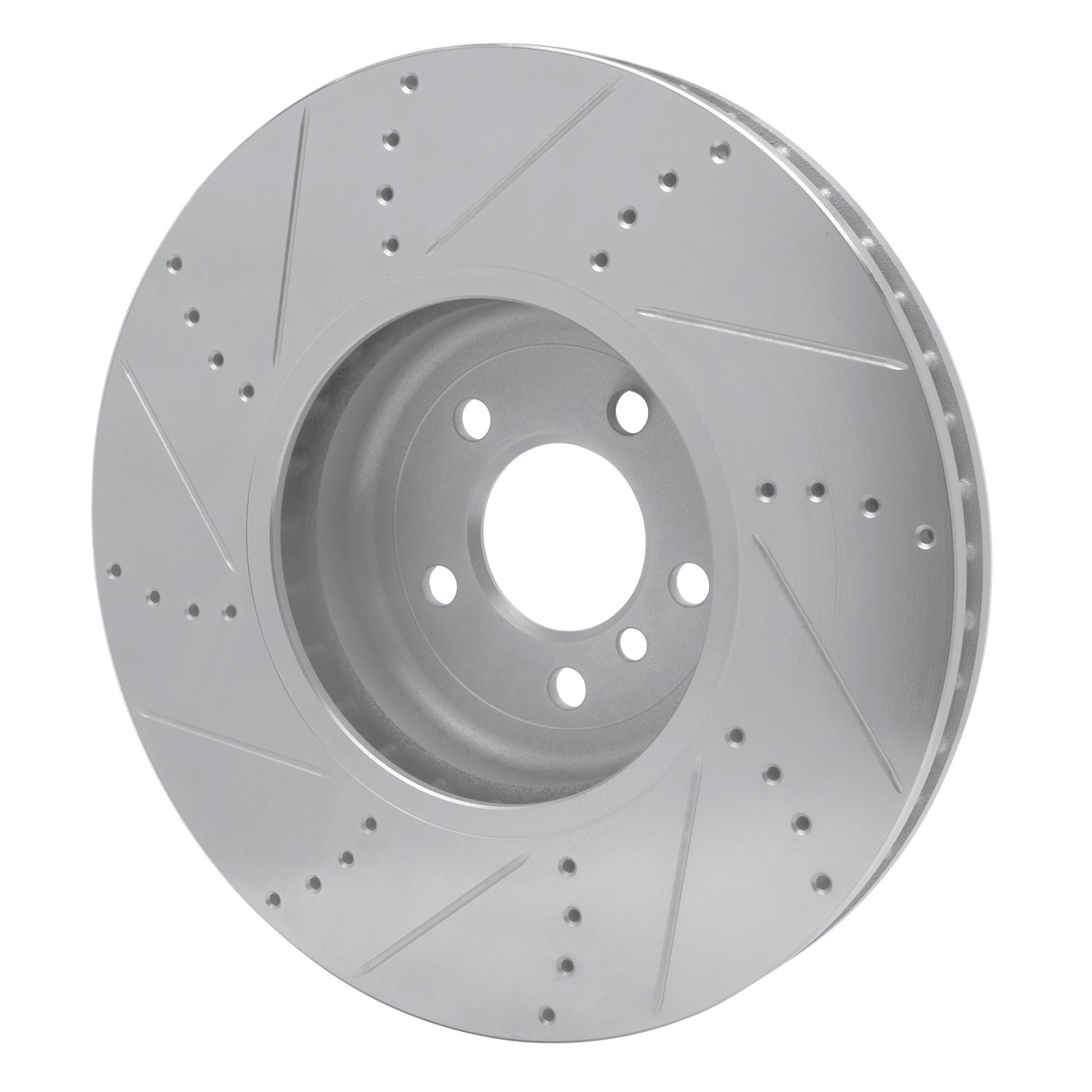 631-31093D Drilled/Slotted Brake Rotor [Silver], 2009-2017 BMW, Position: Right Front