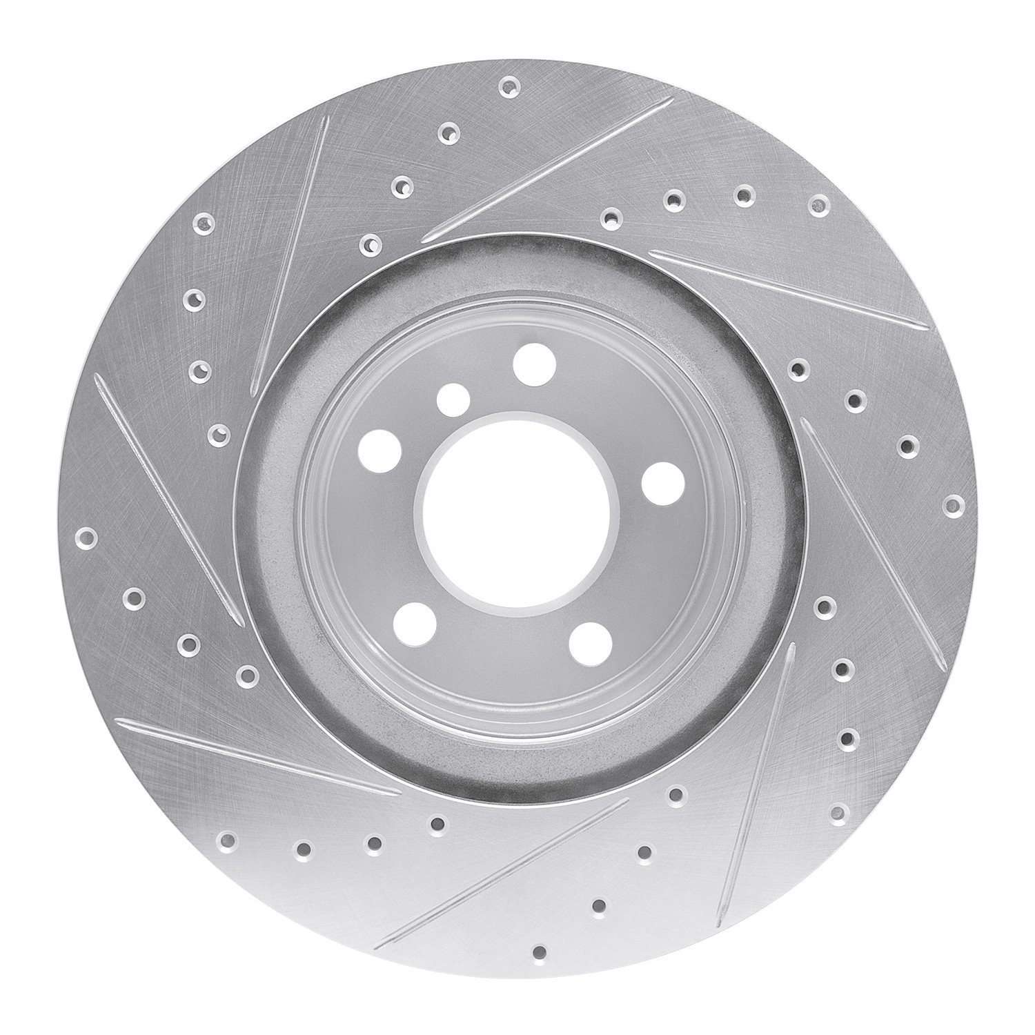 631-31113R Drilled/Slotted Brake Rotor [Silver], 2012-2020 BMW, Position: Rear Right