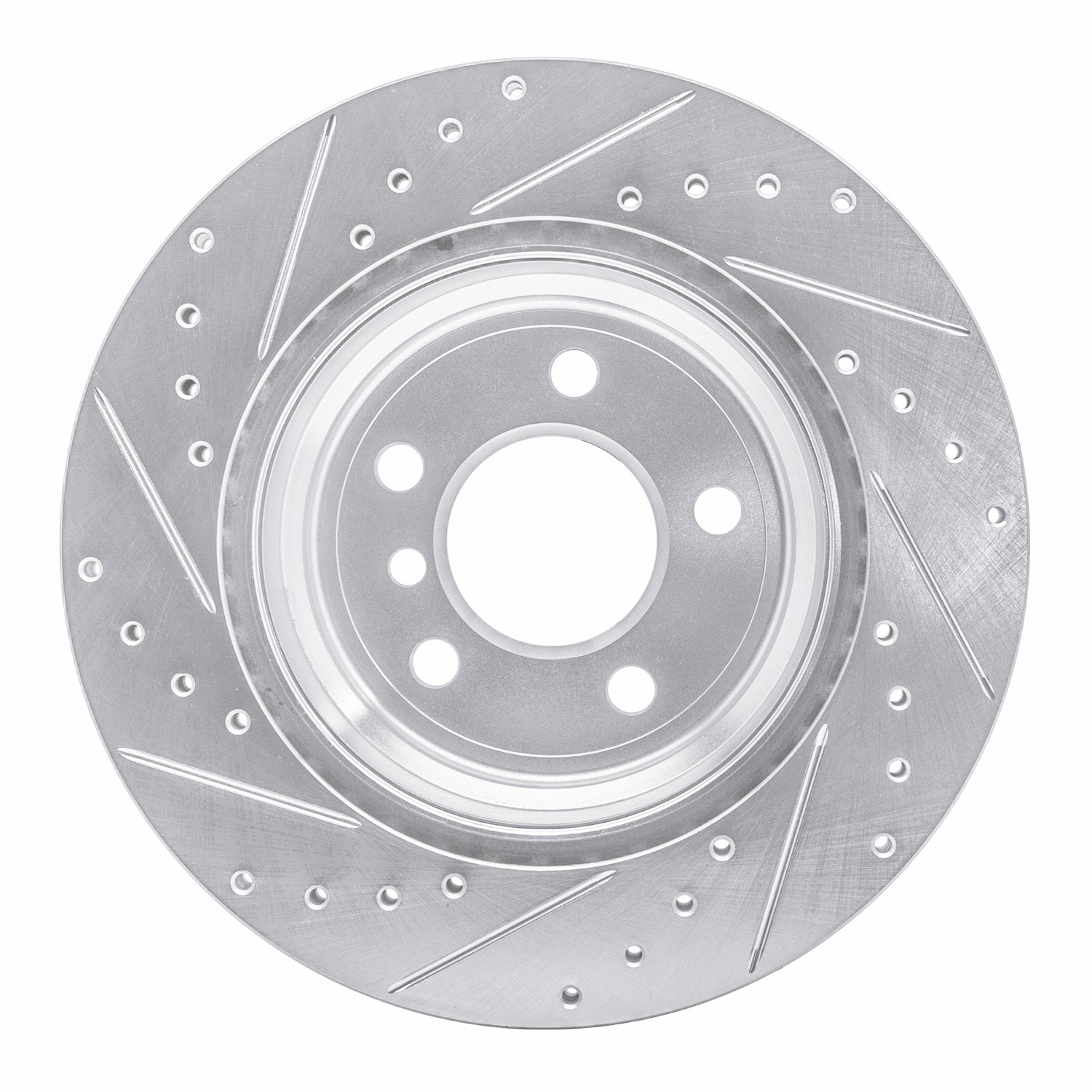 Drilled/Slotted Brake Rotor [Silver], 2007-2019 BMW