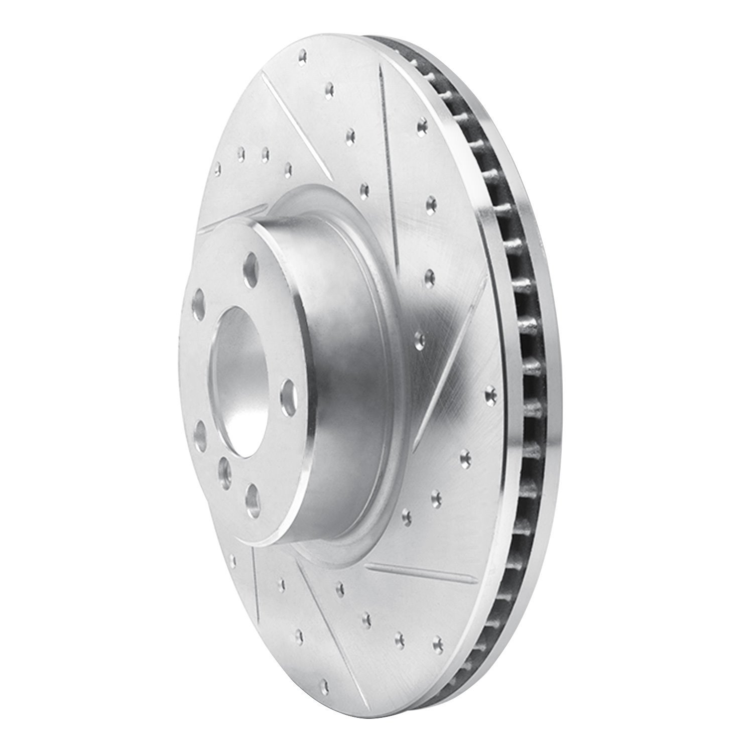 631-31160D Drilled/Slotted Brake Rotor [Silver], 2016-2018 BMW, Position: Left Front