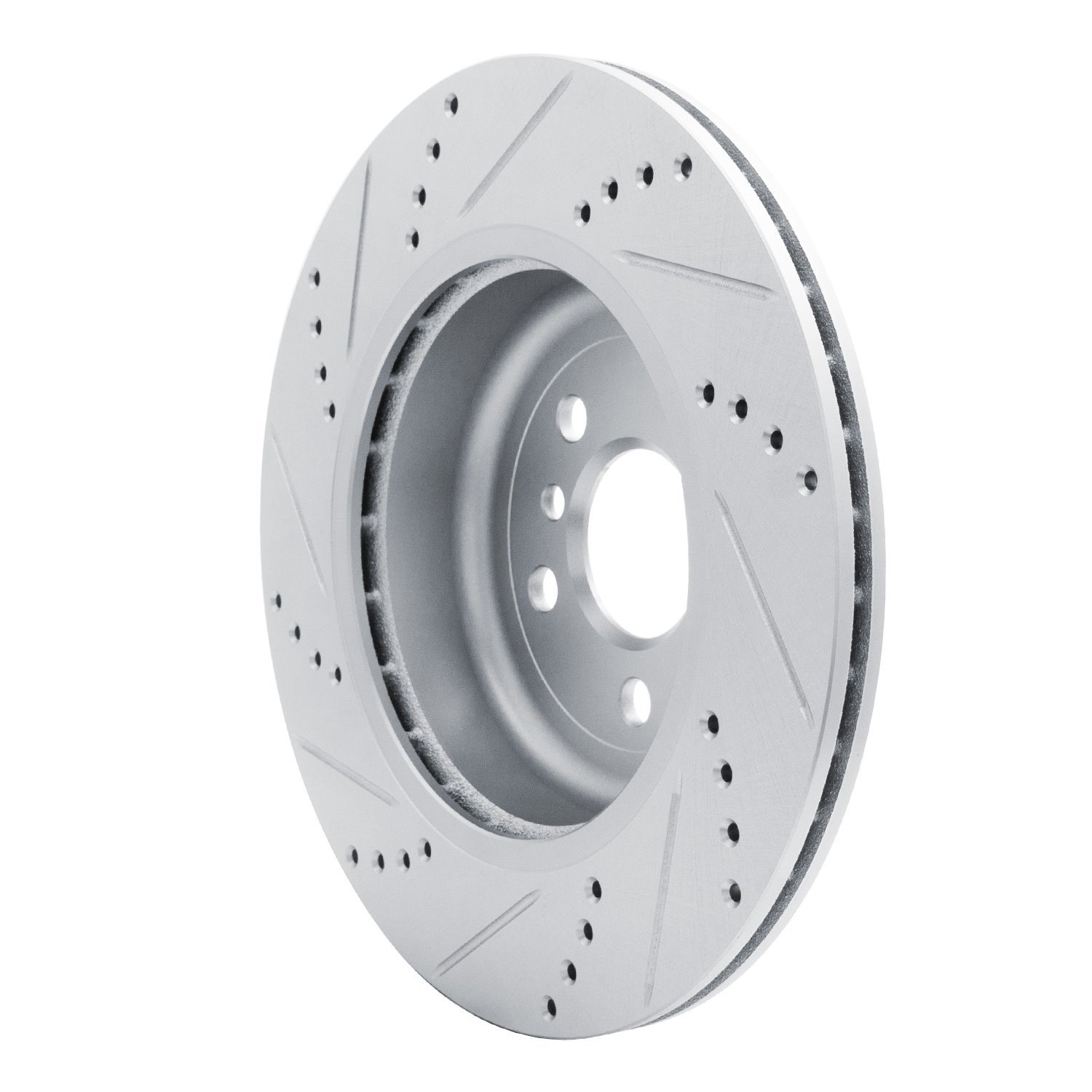 631-31170D Drilled/Slotted Brake Rotor [Silver], Fits Select Multiple Makes/Models, Position: Rear Left
