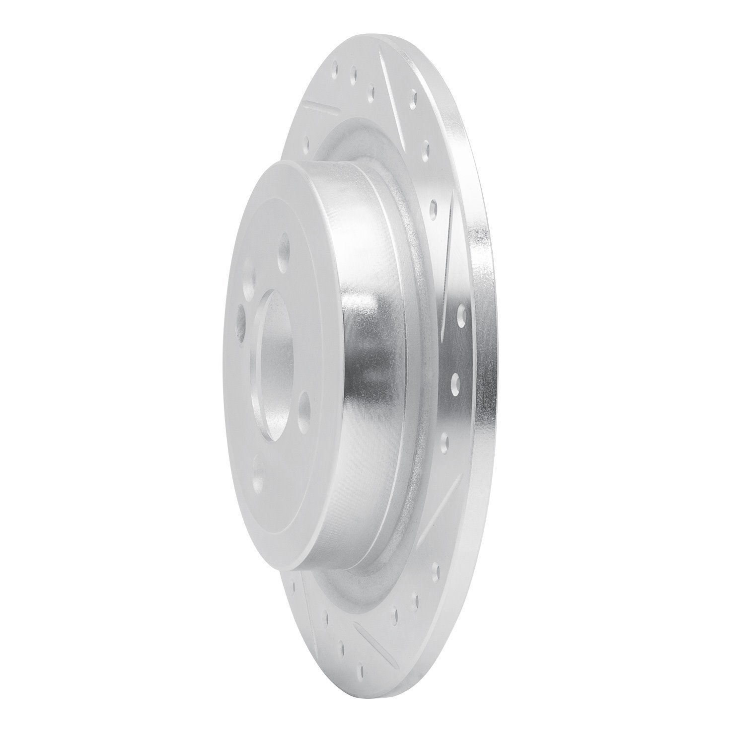 631-32007R Drilled/Slotted Brake Rotor [Silver], 2009-2014 Mini, Position: Rear Right