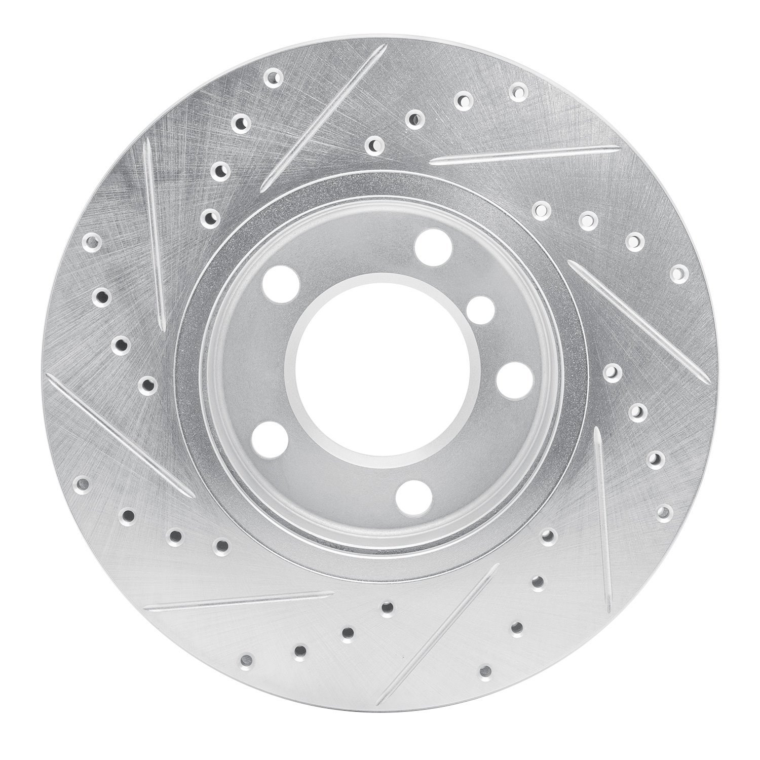 631-32009R Drilled/Slotted Brake Rotor [Silver], 2011-2016 Mini, Position: Front Right