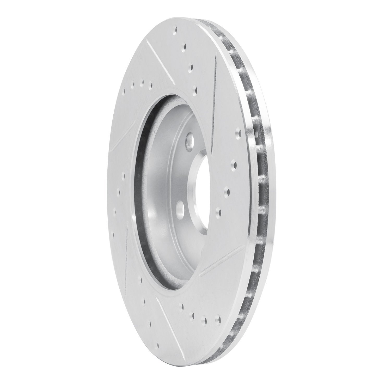 Drilled/Slotted Brake Rotor [Silver], 2014-2021 Mini