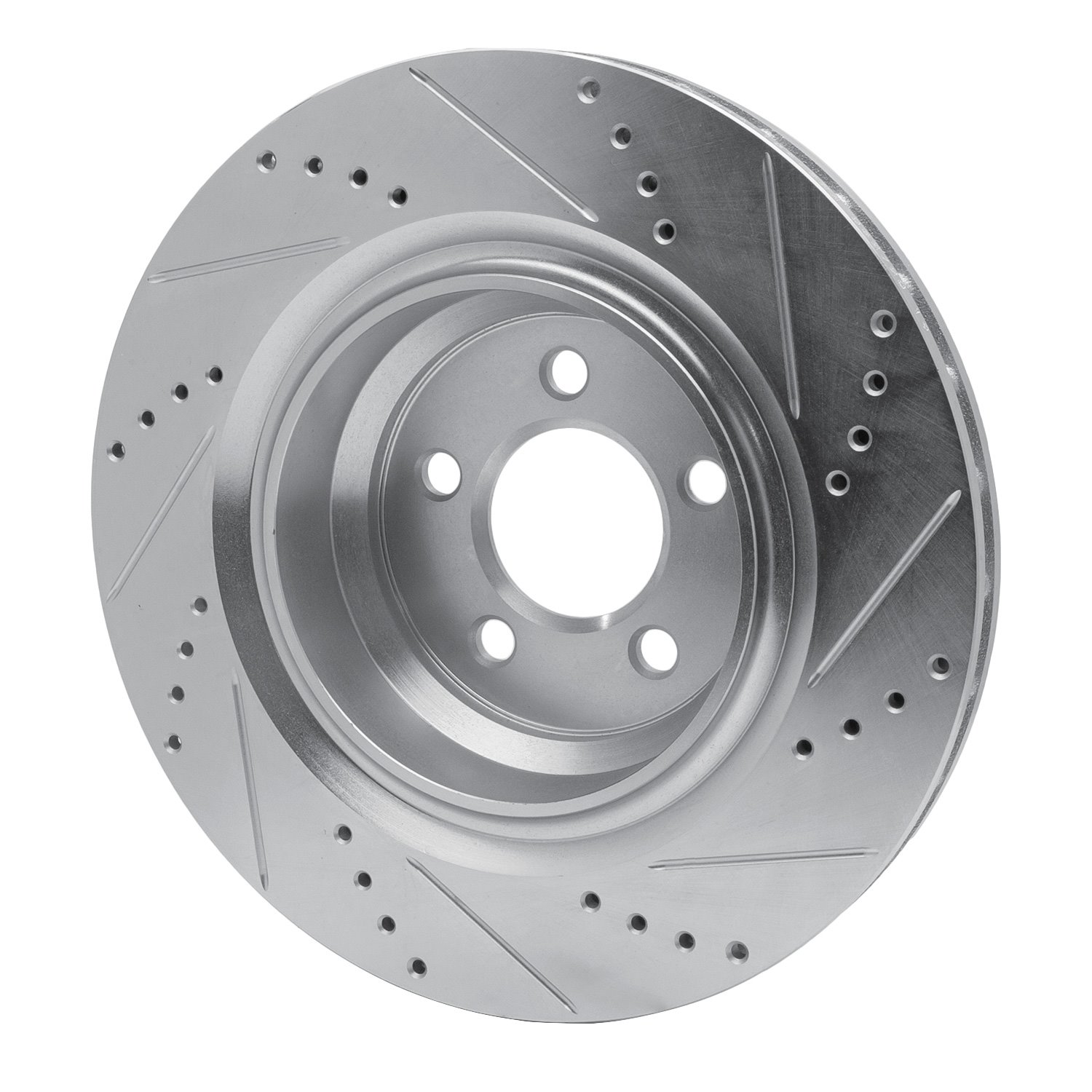 Drilled/Slotted Brake Rotor [Silver], Fits Select Mopar