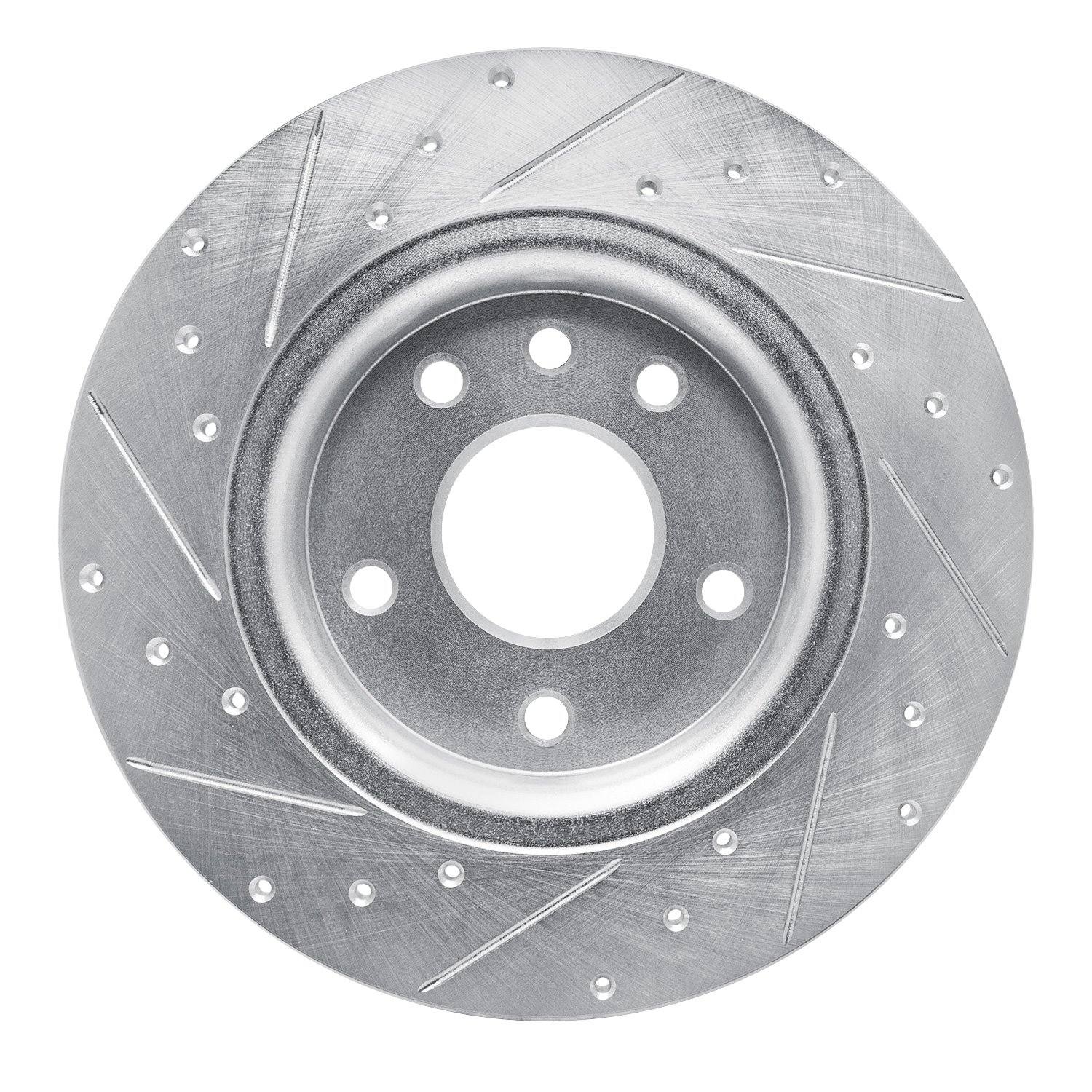 631-39030R Drilled/Slotted Brake Rotor [Silver], Fits Select Mopar, Position: Rear Right