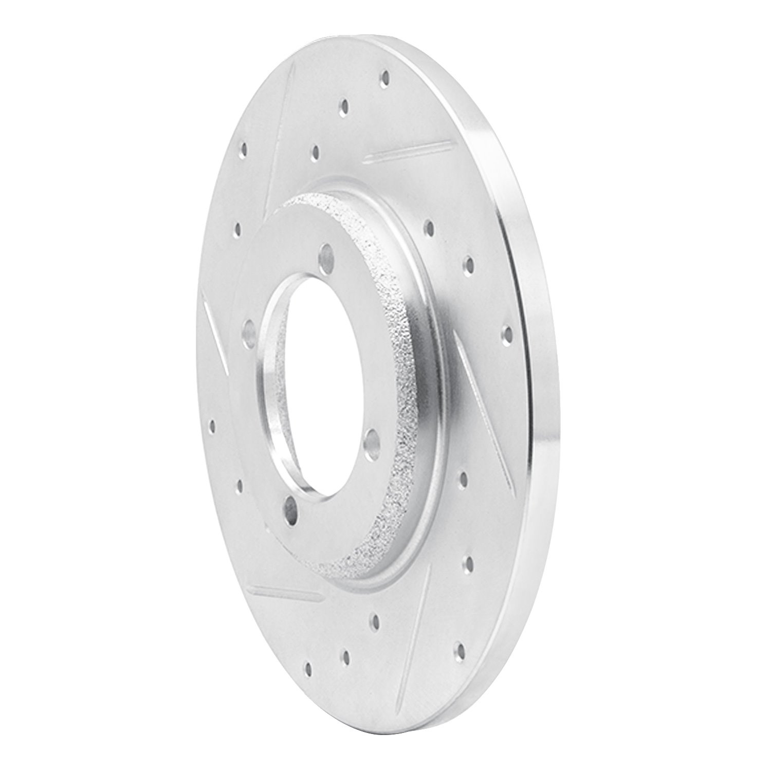 631-40000L Drilled/Slotted Brake Rotor [Silver], 1978-1983 Mopar, Position: Front Left