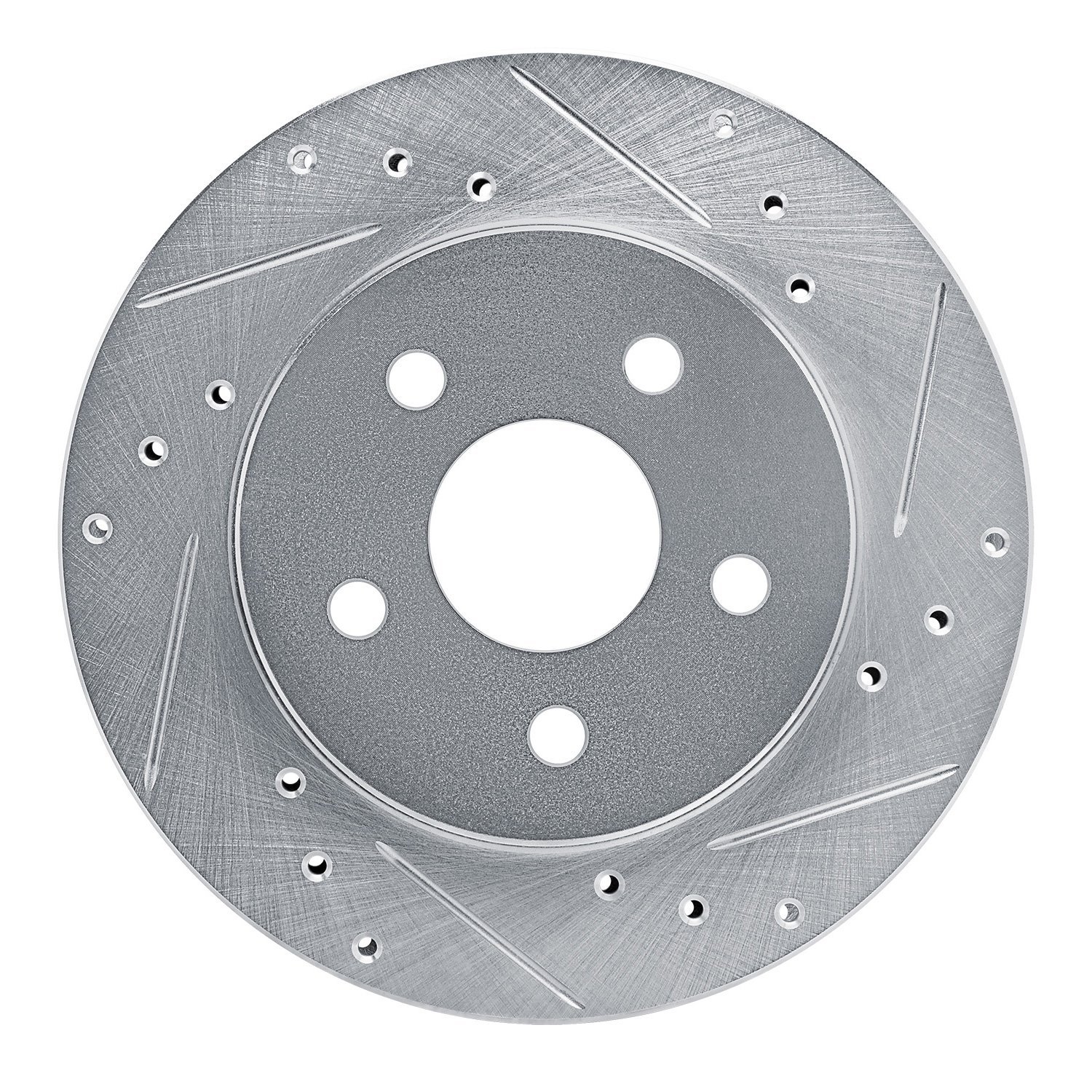 631-40007R Drilled/Slotted Brake Rotor [Silver], 1988-1990 Mopar, Position: Front Right