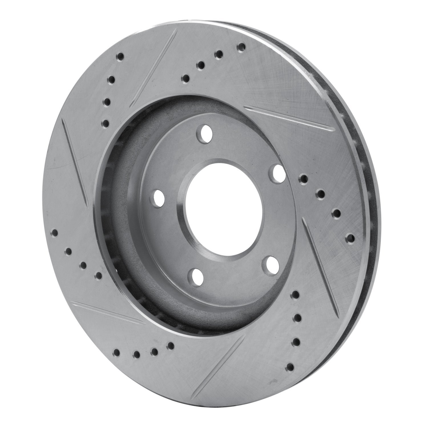 631-40024R Drilled/Slotted Brake Rotor [Silver], 2007-2017 Multiple Makes/Models, Position: Front Right