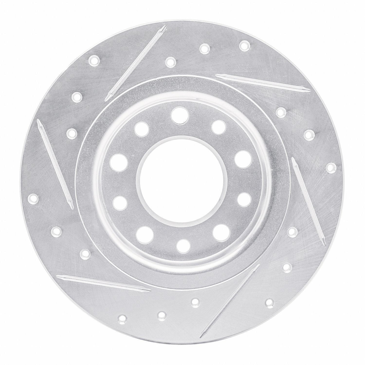 631-40030R Drilled/Slotted Brake Rotor [Silver], 2013-2016 Mopar, Position: Rear Right