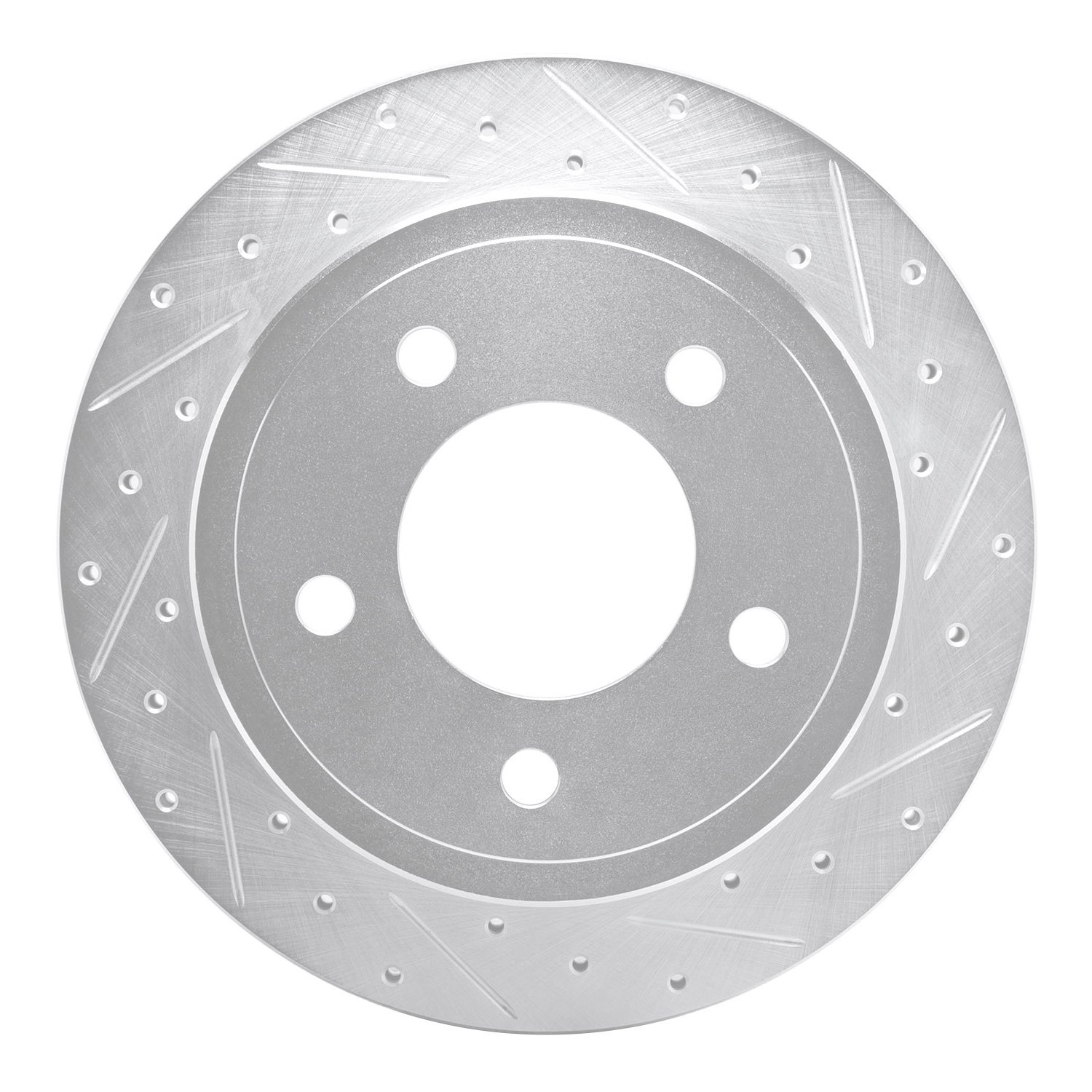 631-40097R Drilled/Slotted Brake Rotor [Silver], 2003-2003 Mopar, Position: Rear Right