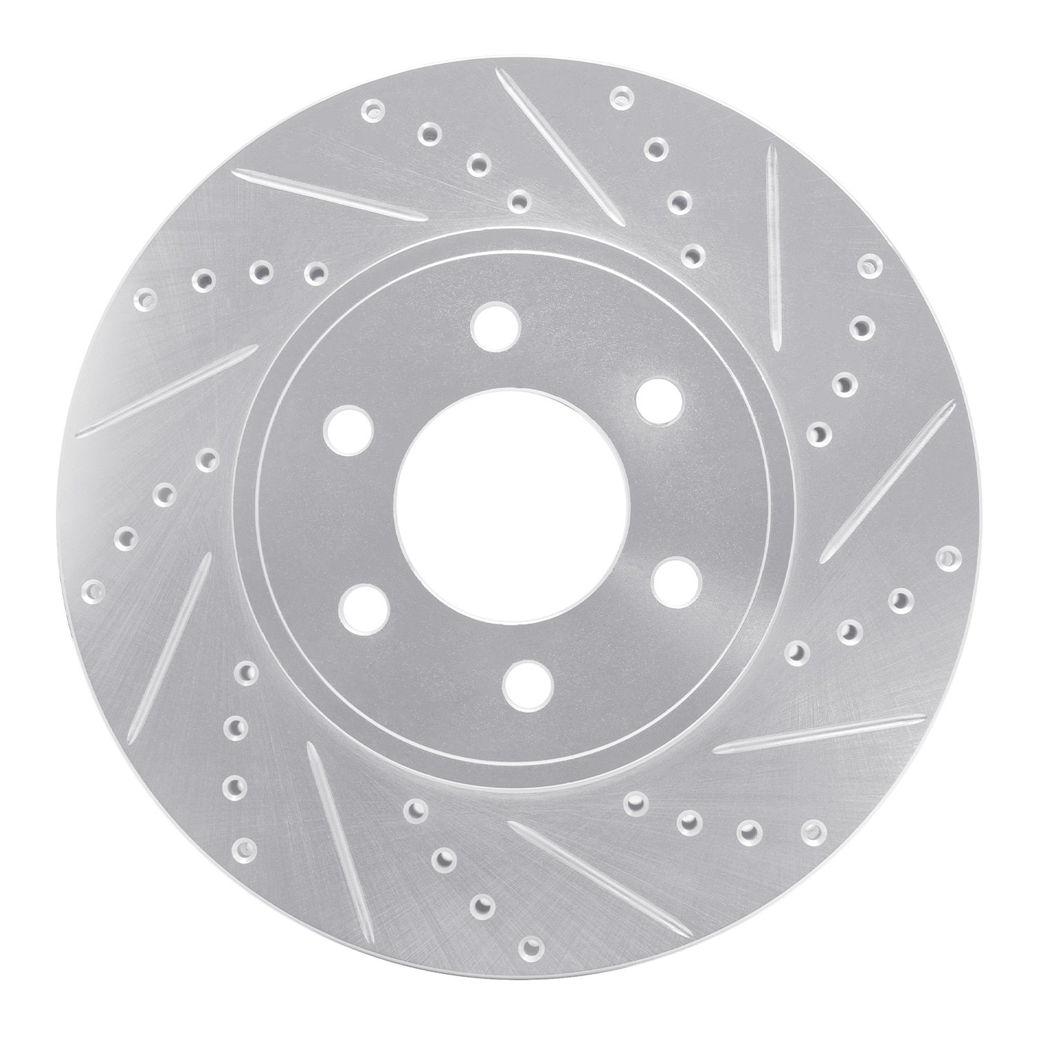 631-40100R Drilled/Slotted Brake Rotor [Silver], 2003-2003 Mopar, Position: Front Right