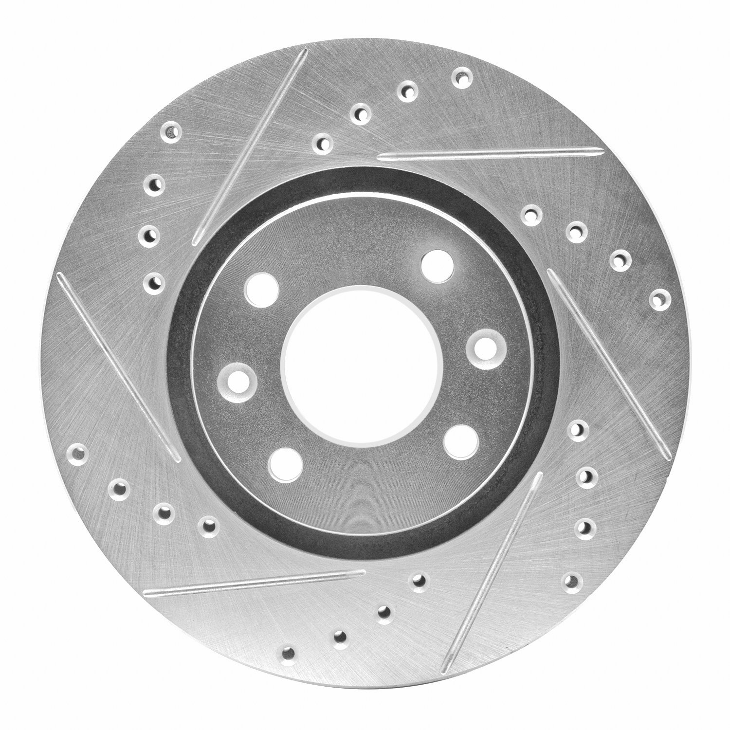 631-41000L Drilled/Slotted Brake Rotor [Silver], 1988-1989 Mopar, Position: Front Left