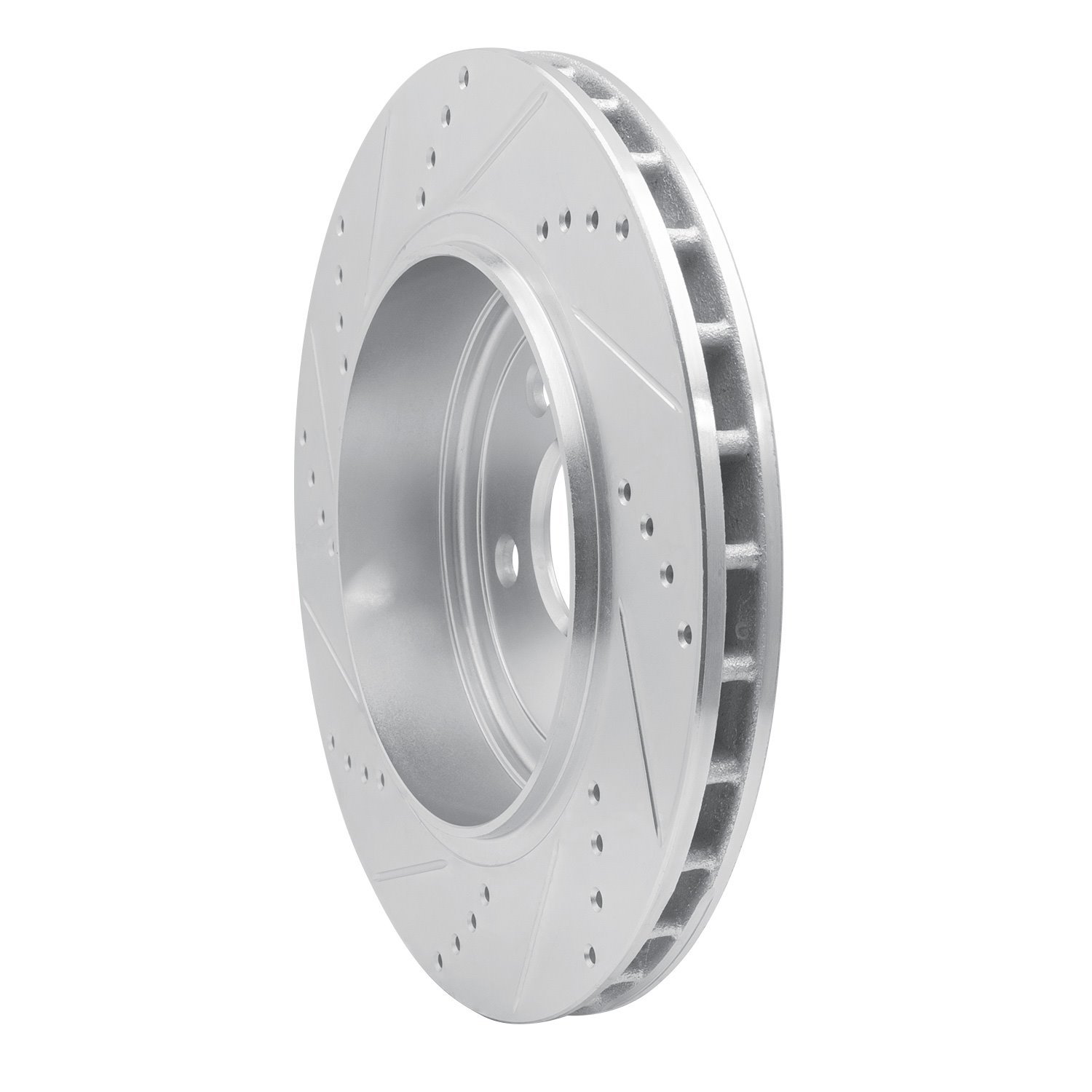 631-42008R Drilled/Slotted Brake Rotor [Silver], Fits Select Mopar, Position: Rear Right