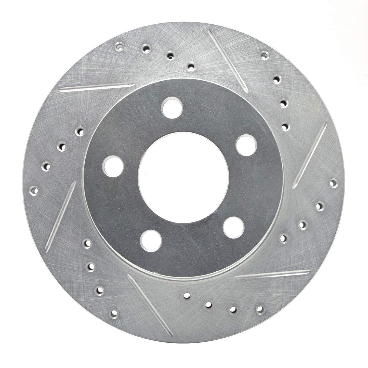 631-42015R Drilled/Slotted Brake Rotor [Silver], 1980-1989 Multiple Makes/Models, Position: Front Right