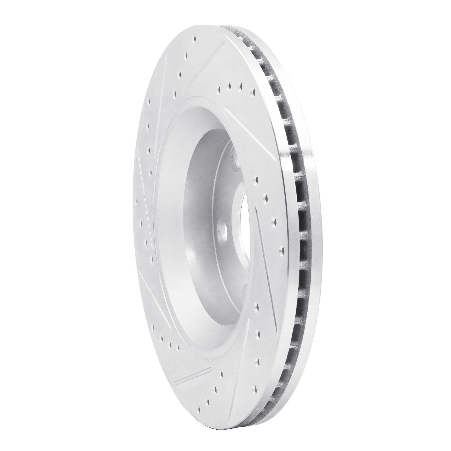 631-42033R Drilled/Slotted Brake Rotor [Silver], 2012-2018 Mopar, Position: Front Right