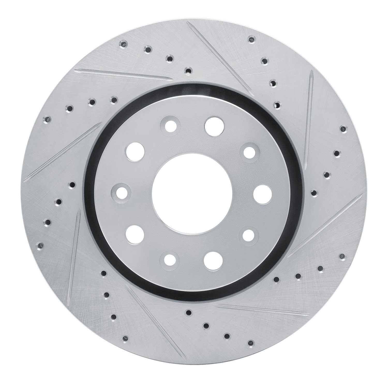 631-42038R Drilled/Slotted Brake Rotor [Silver], Fits Select Mopar, Position: Front Right