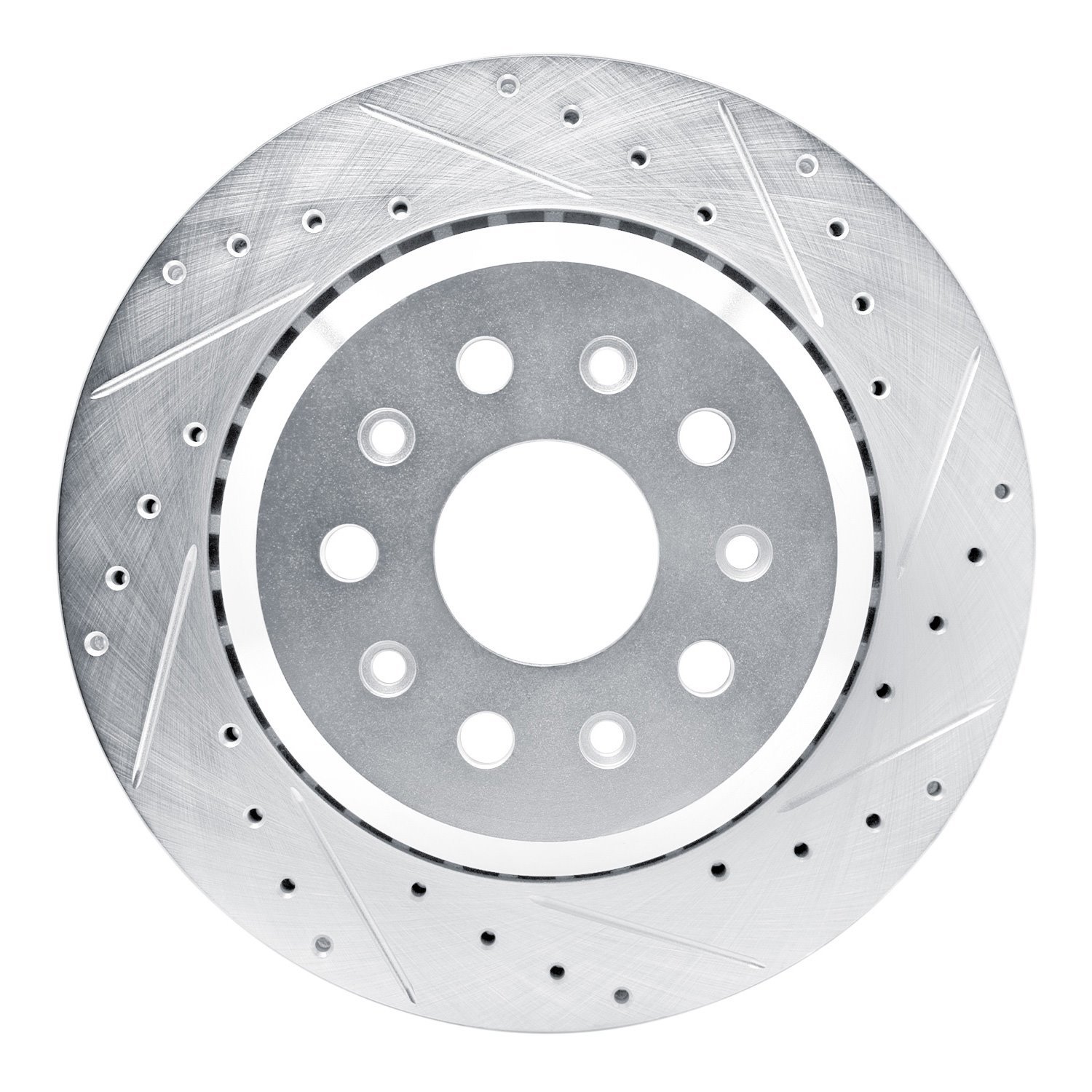 631-42043R Drilled/Slotted Brake Rotor [Silver], Fits Select Mopar, Position: Rear Right